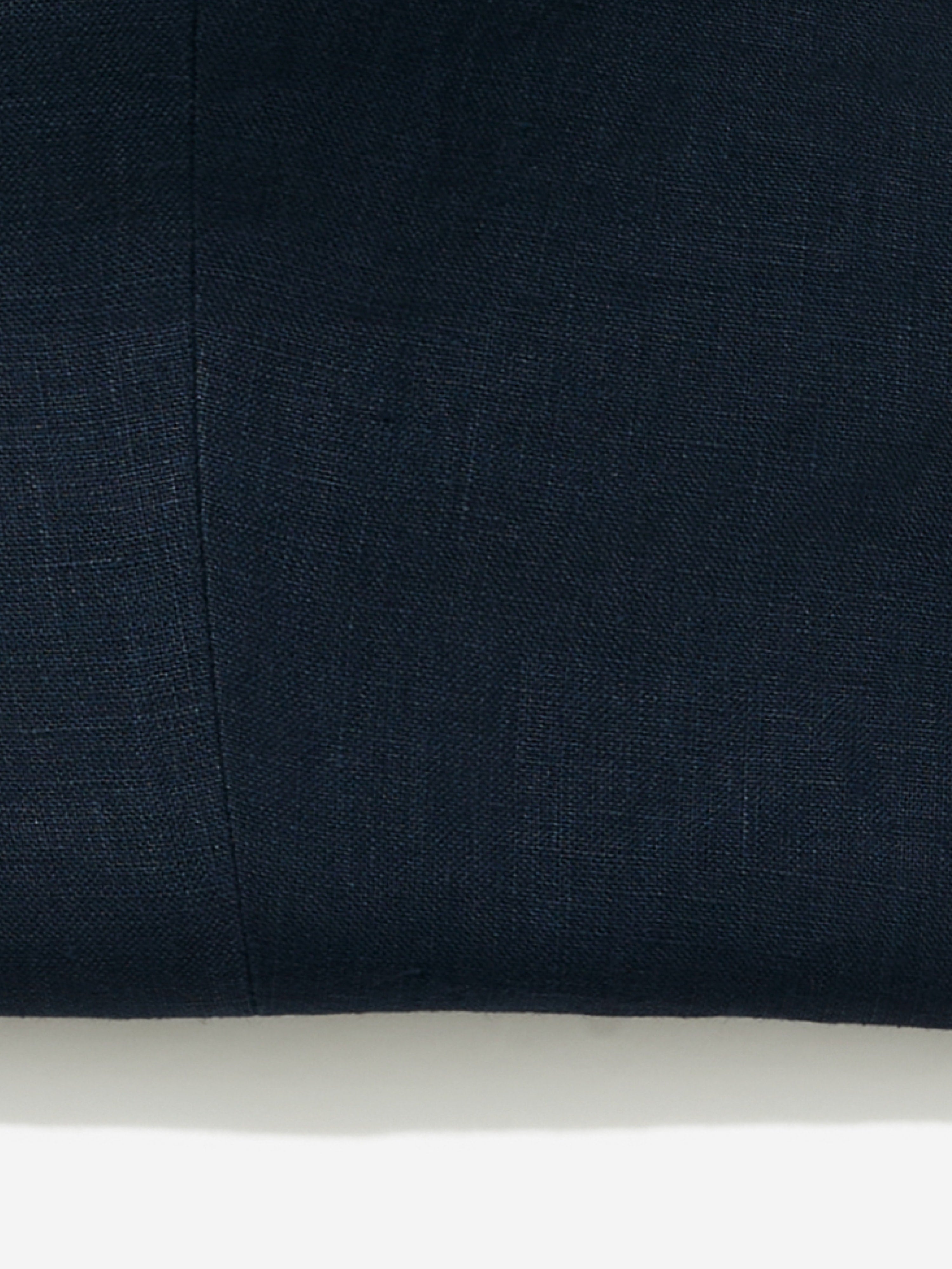 Navy Linen Trousers (Straight Fit) SS24 - Grand Le Mar