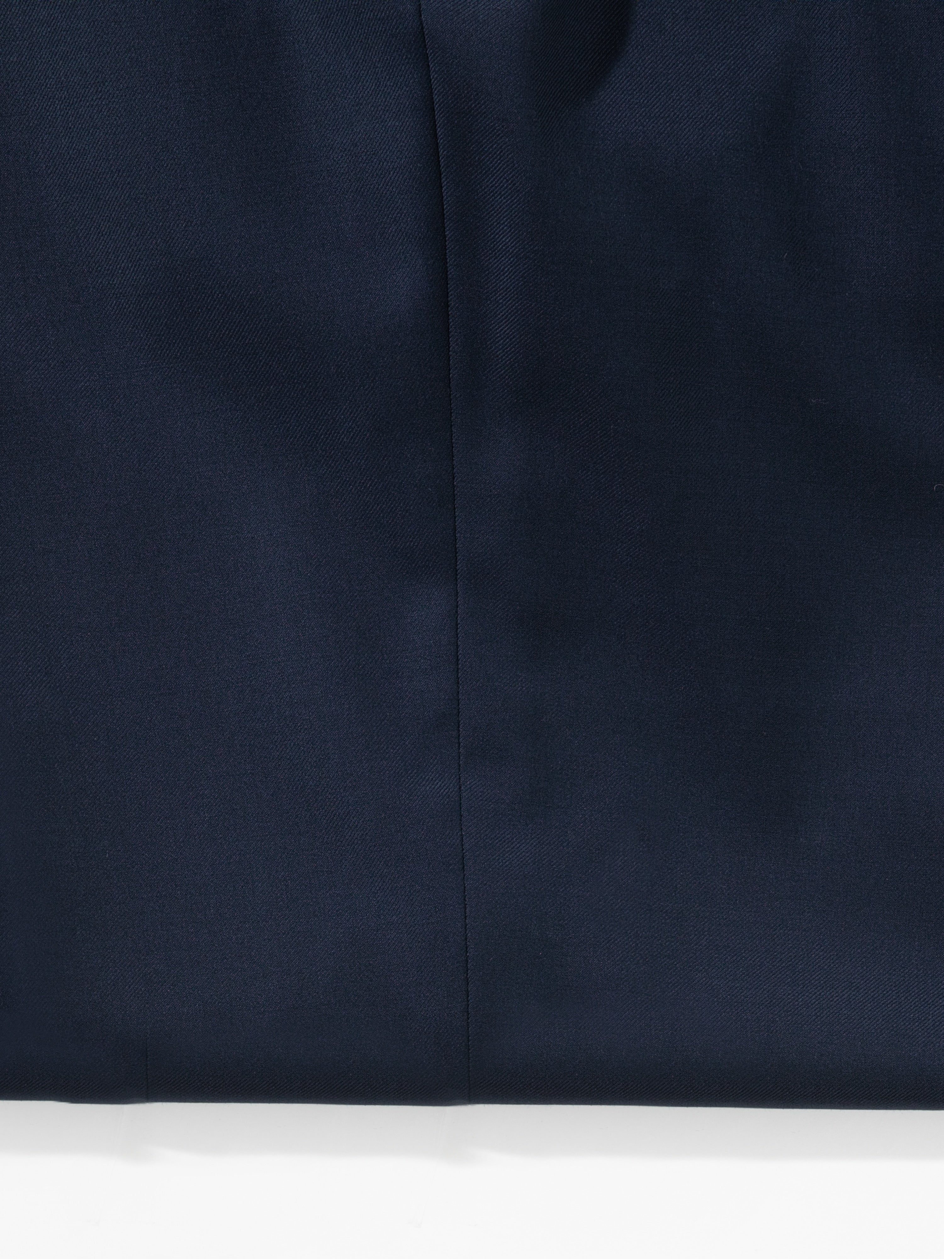 Navy Wool Trousers (Wide Fit) - Grand Le Mar