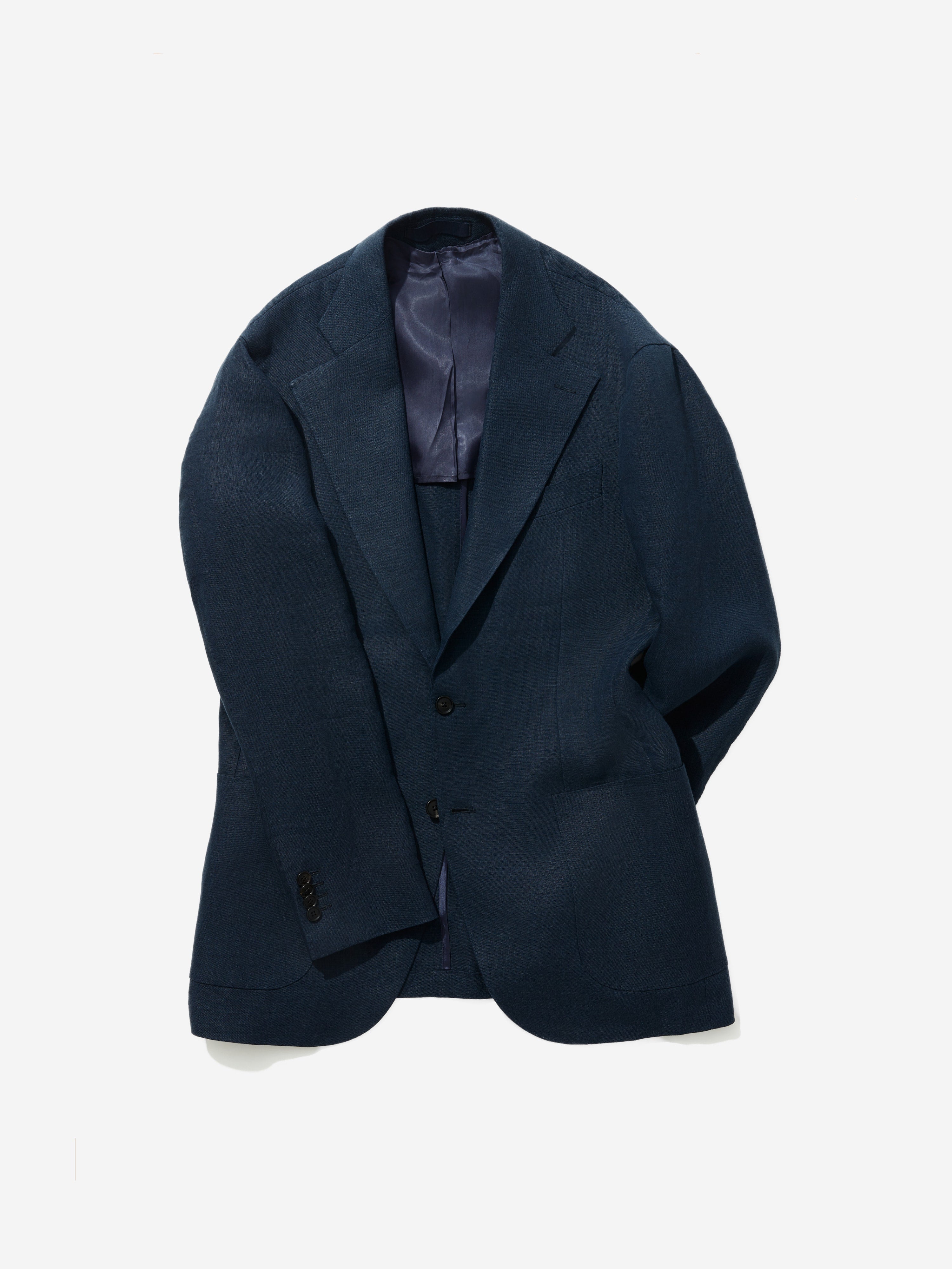 Navy Linen Jacket (SB) - Grand Le Mar