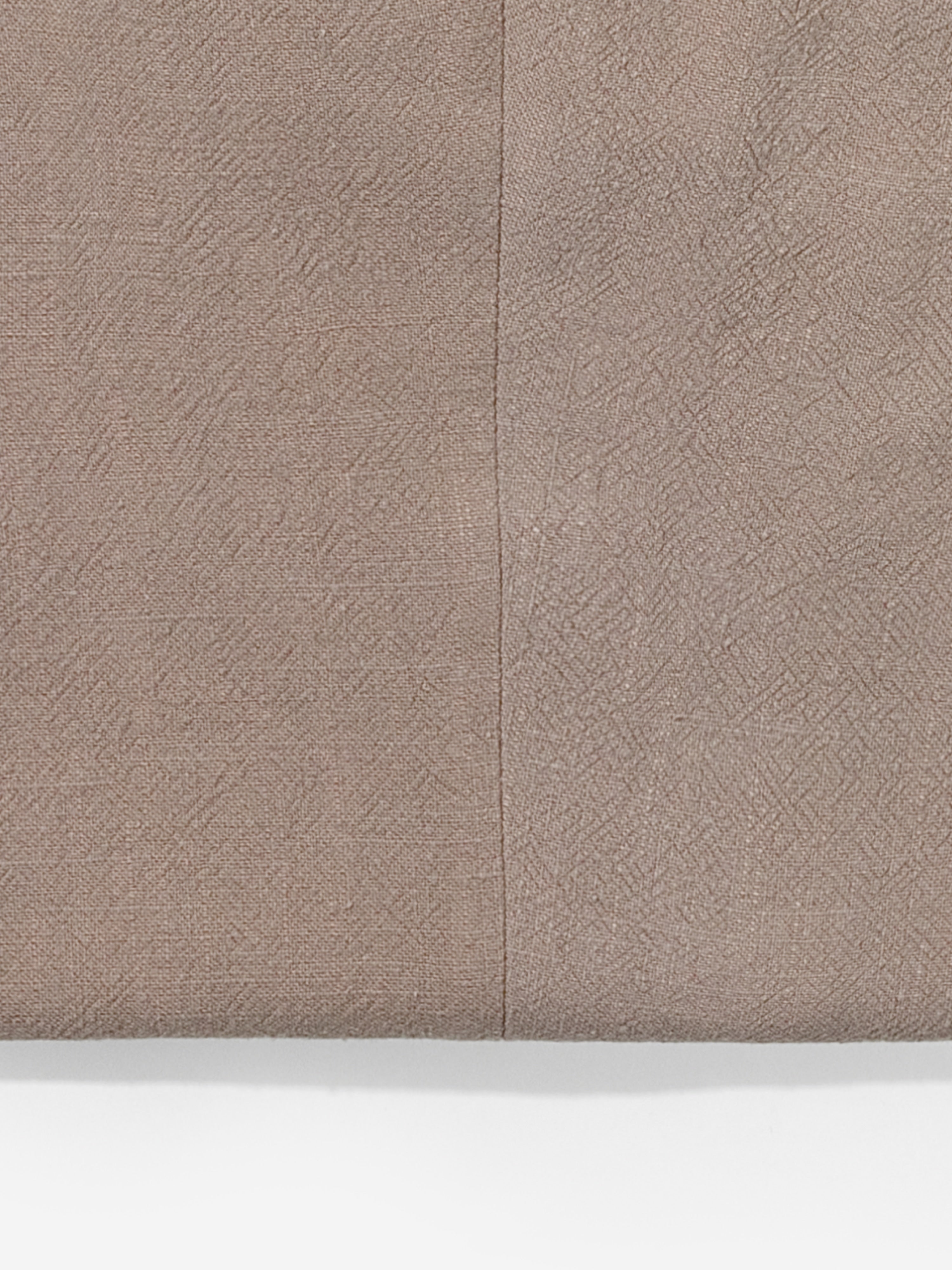 Stone Stonewashed Linen Oscar Trousers (Wide Fit) - Grand Le Mar