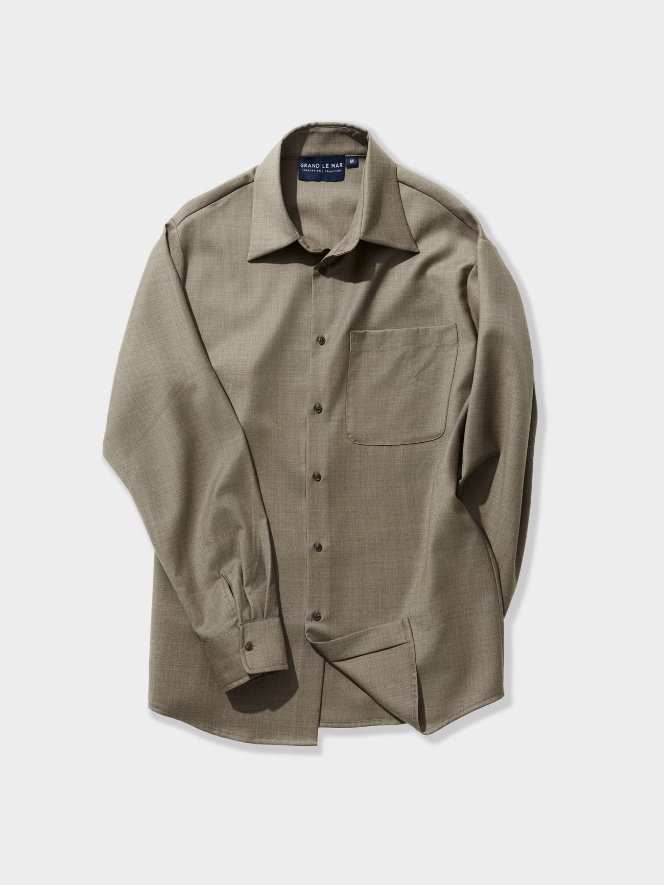 Taupe Wool Shirt