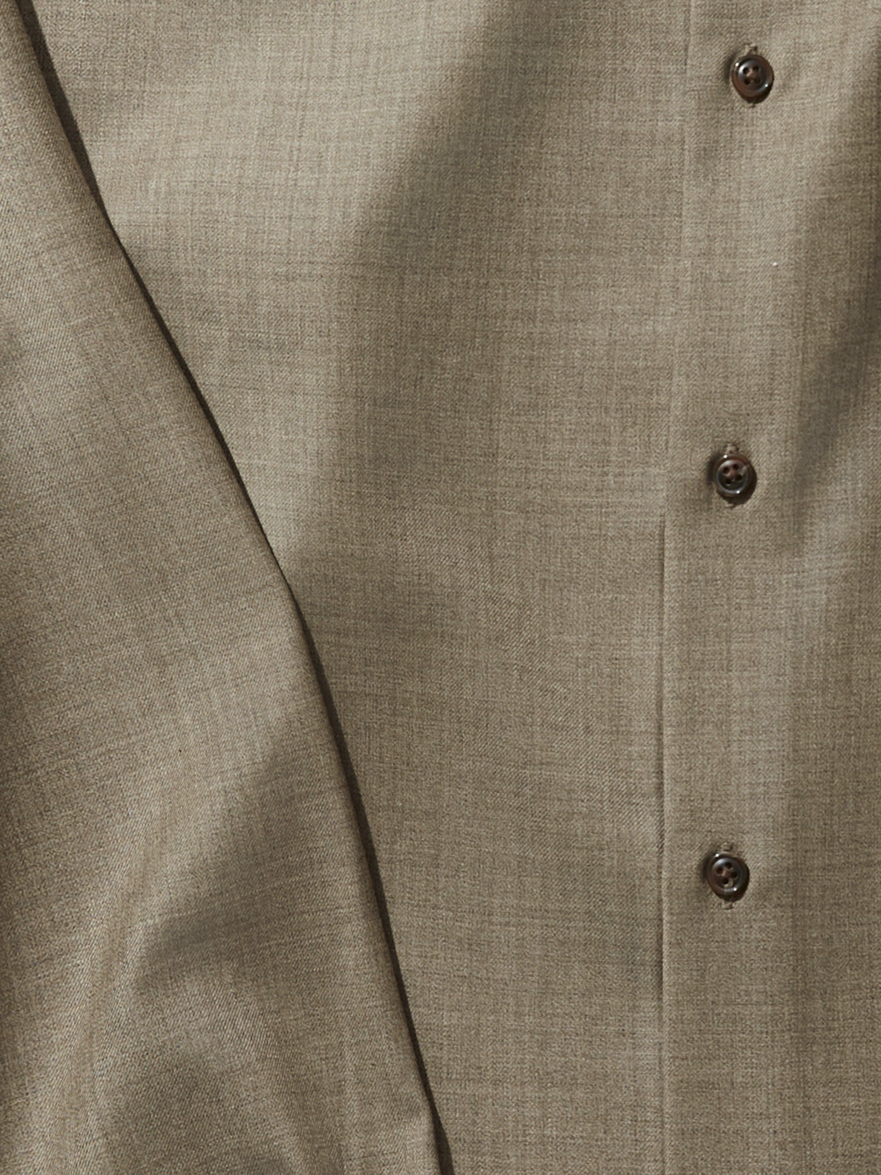 Taupe Wool Shirt - Grand Le Mar