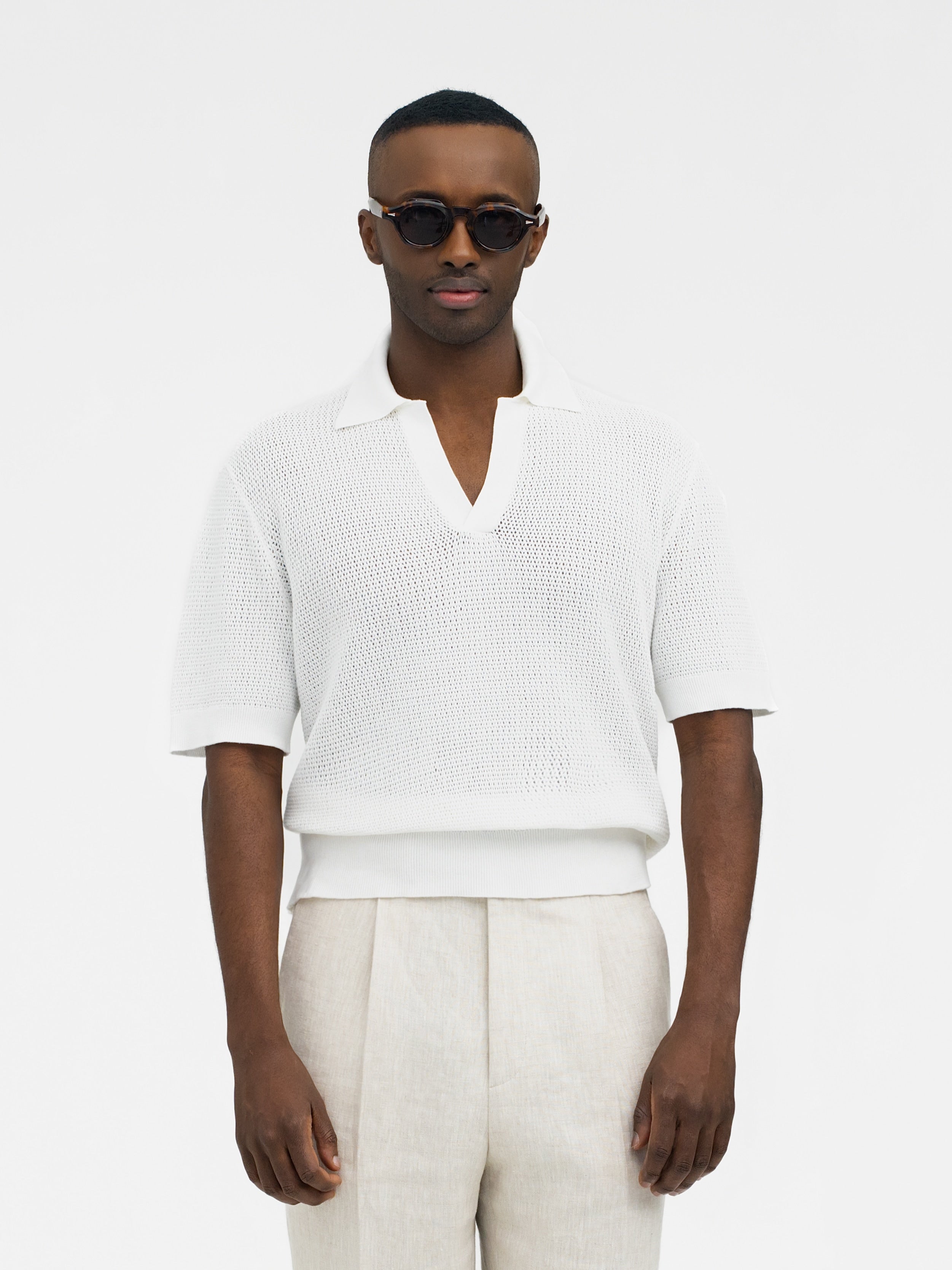 White Knit Jersey - Grand Le Mar