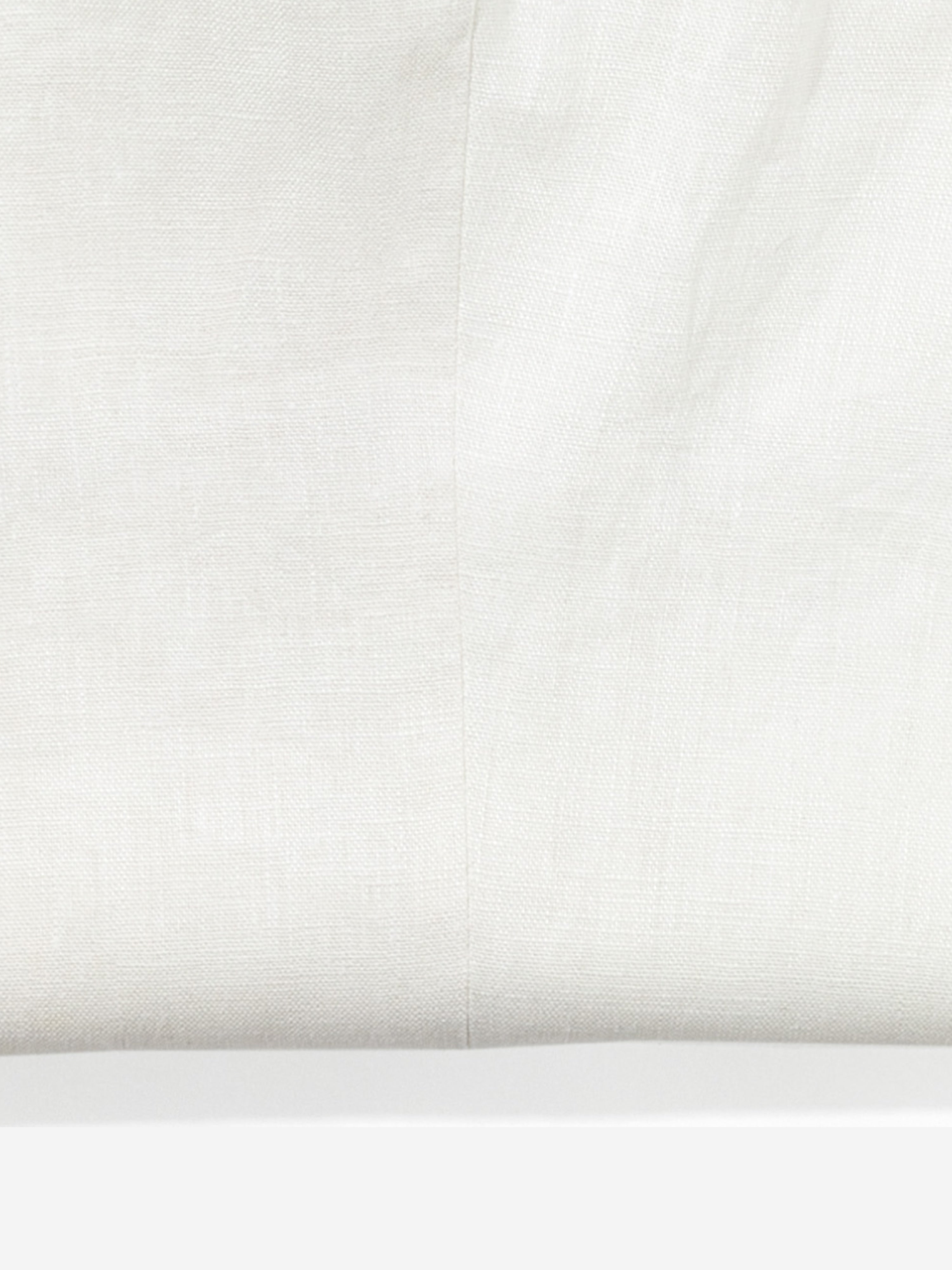 White Linen Trousers (Wide Fit) - Grand Le Mar