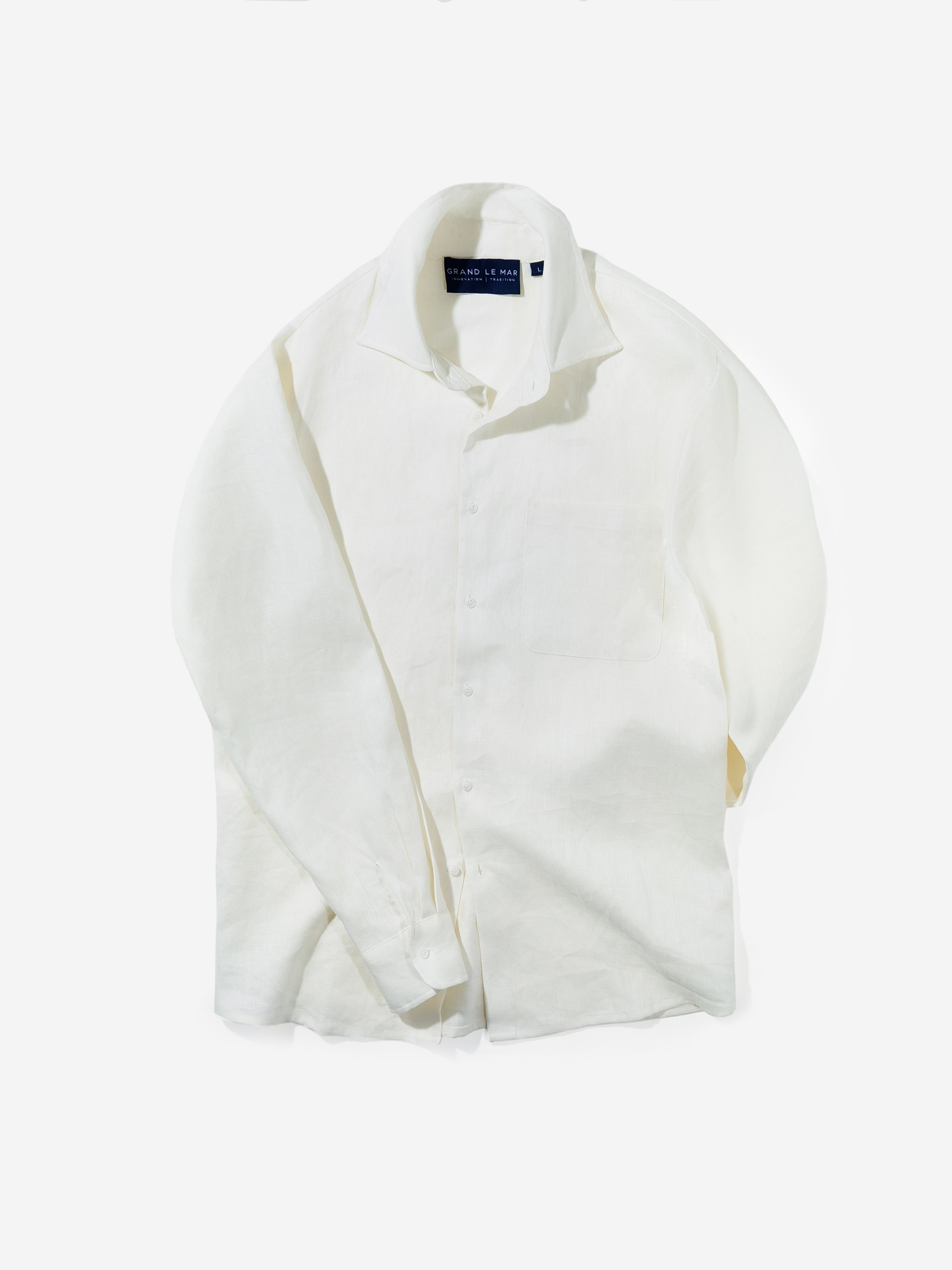 White Linen Shirt - Grand Le Mar