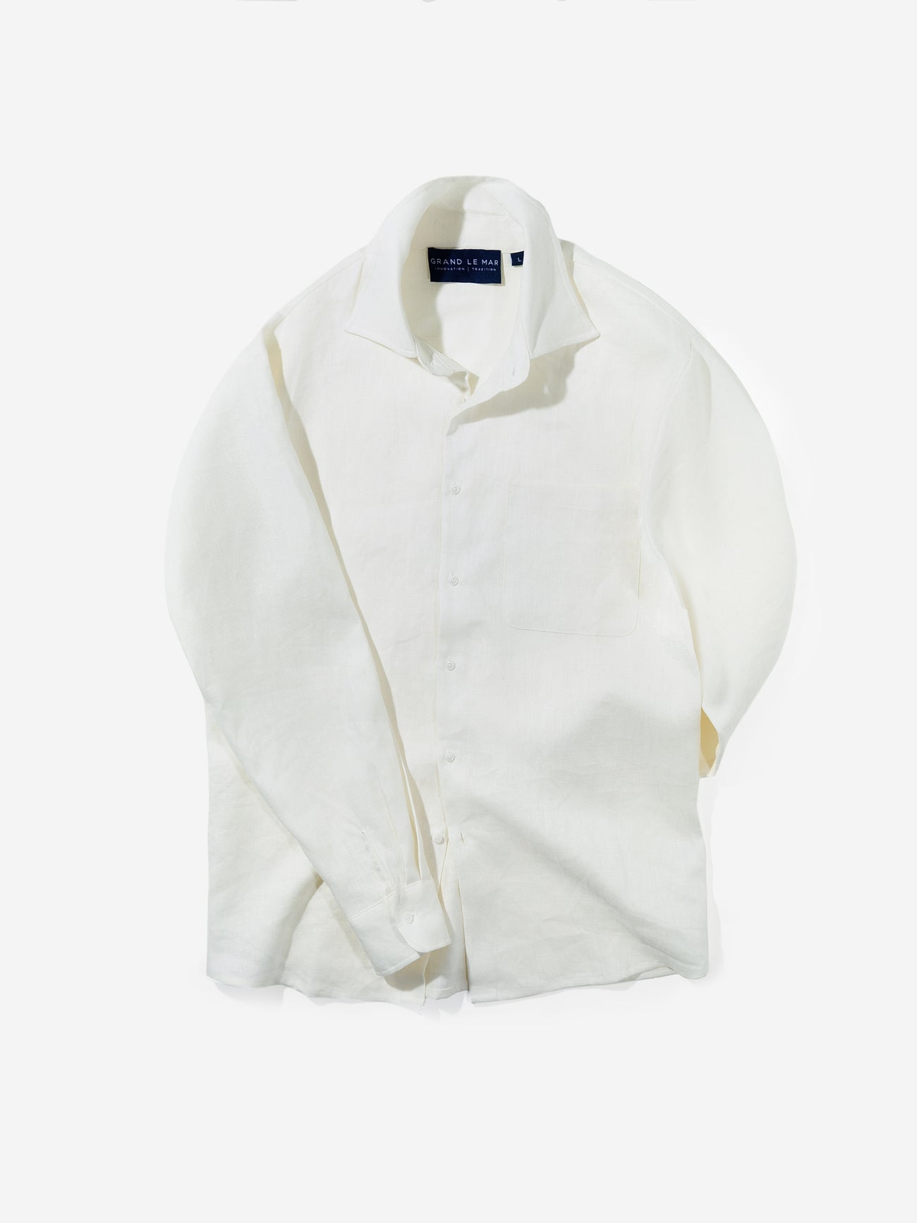 White Linen Shirt - Grand Le Mar