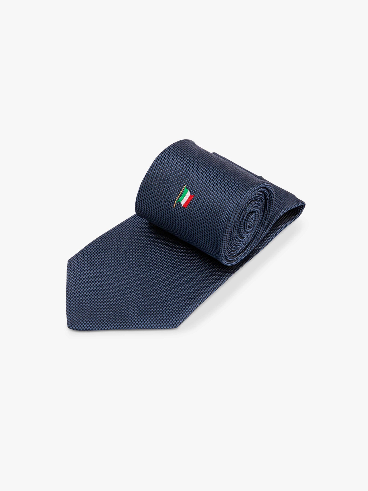 Navy Italian Flag Tie - Grand Le Mar