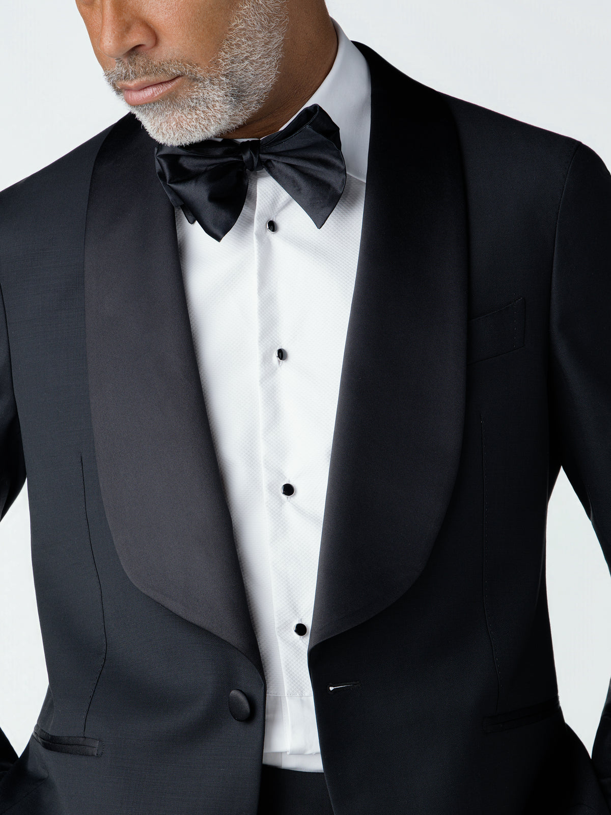 Black Silk Bow Tie
