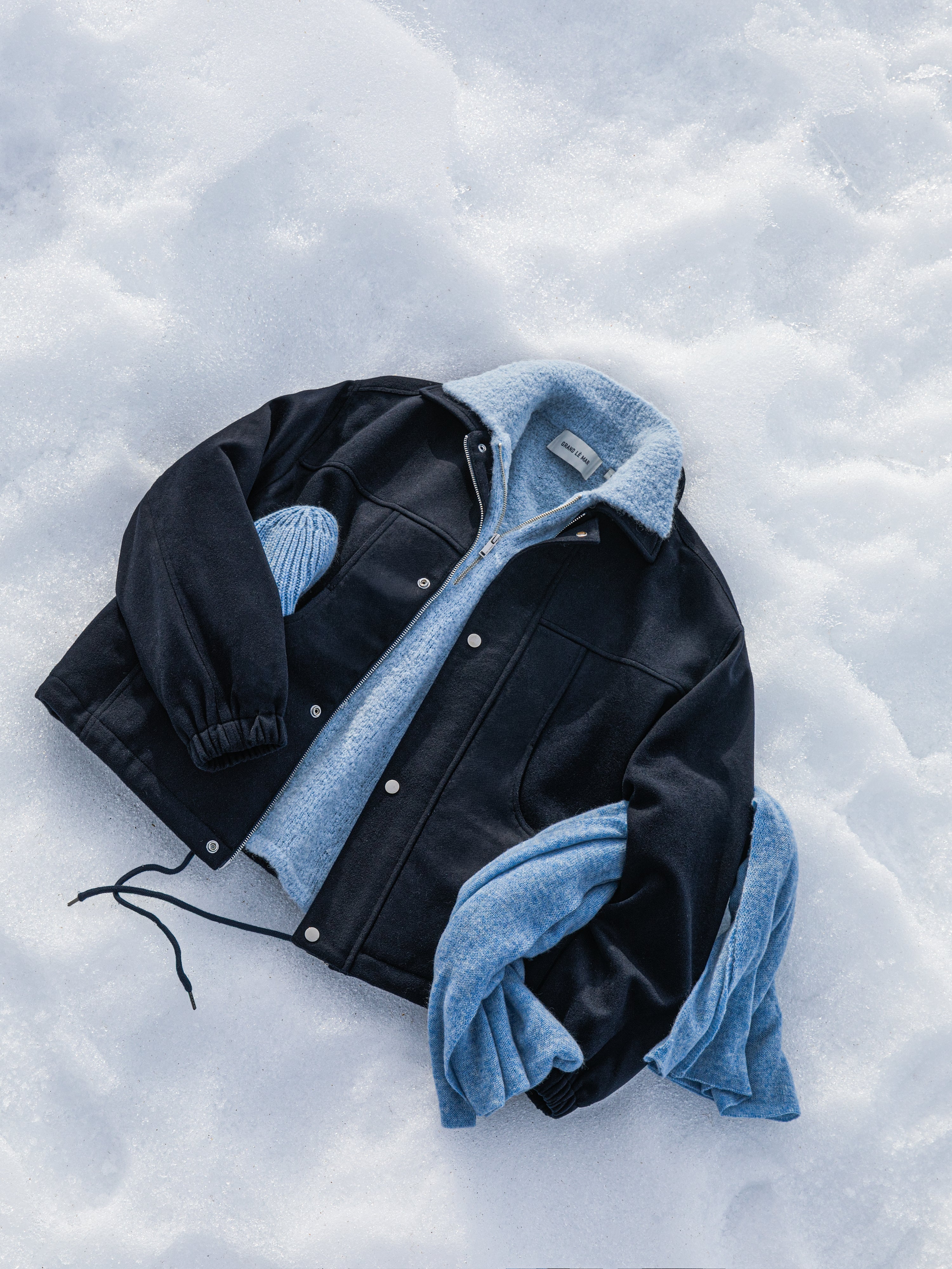 Denim Cashmere Scarf