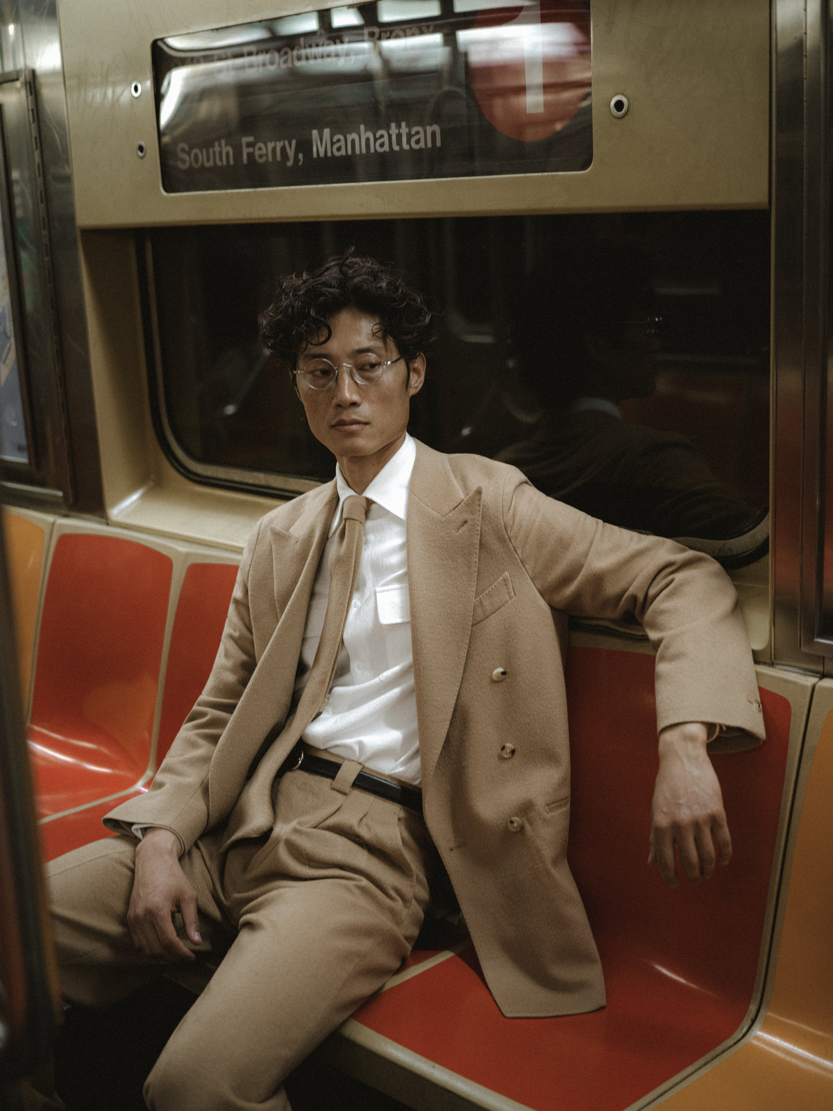 Camel Wool Cashmere Silk Tie
