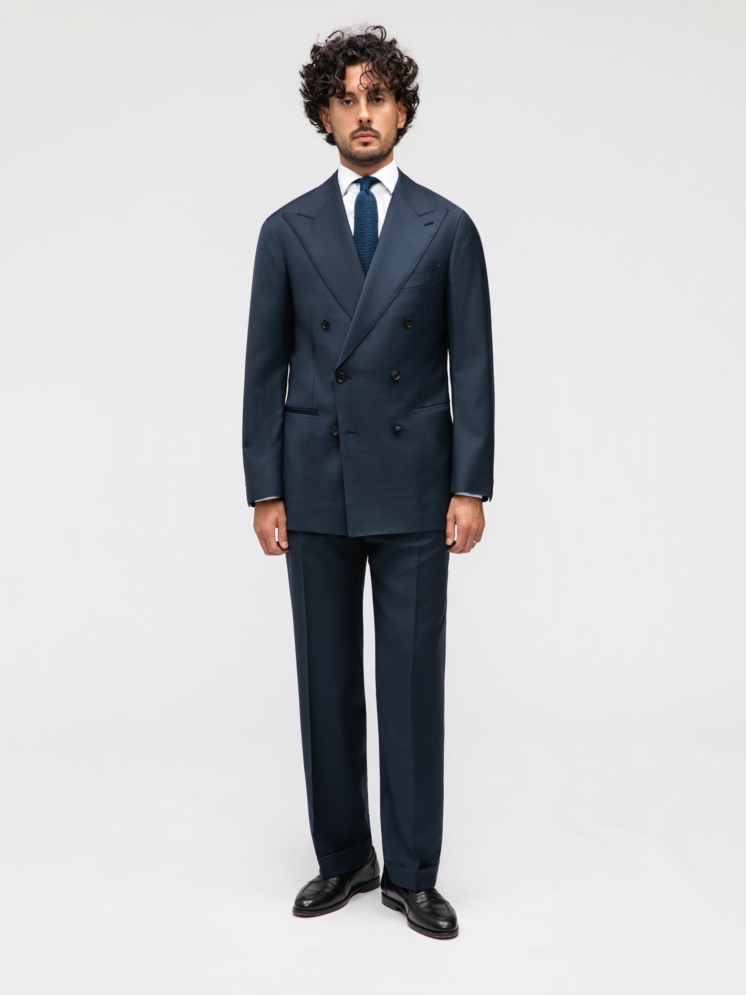 Navy Wool Suit (DB) - Grand Le Mar