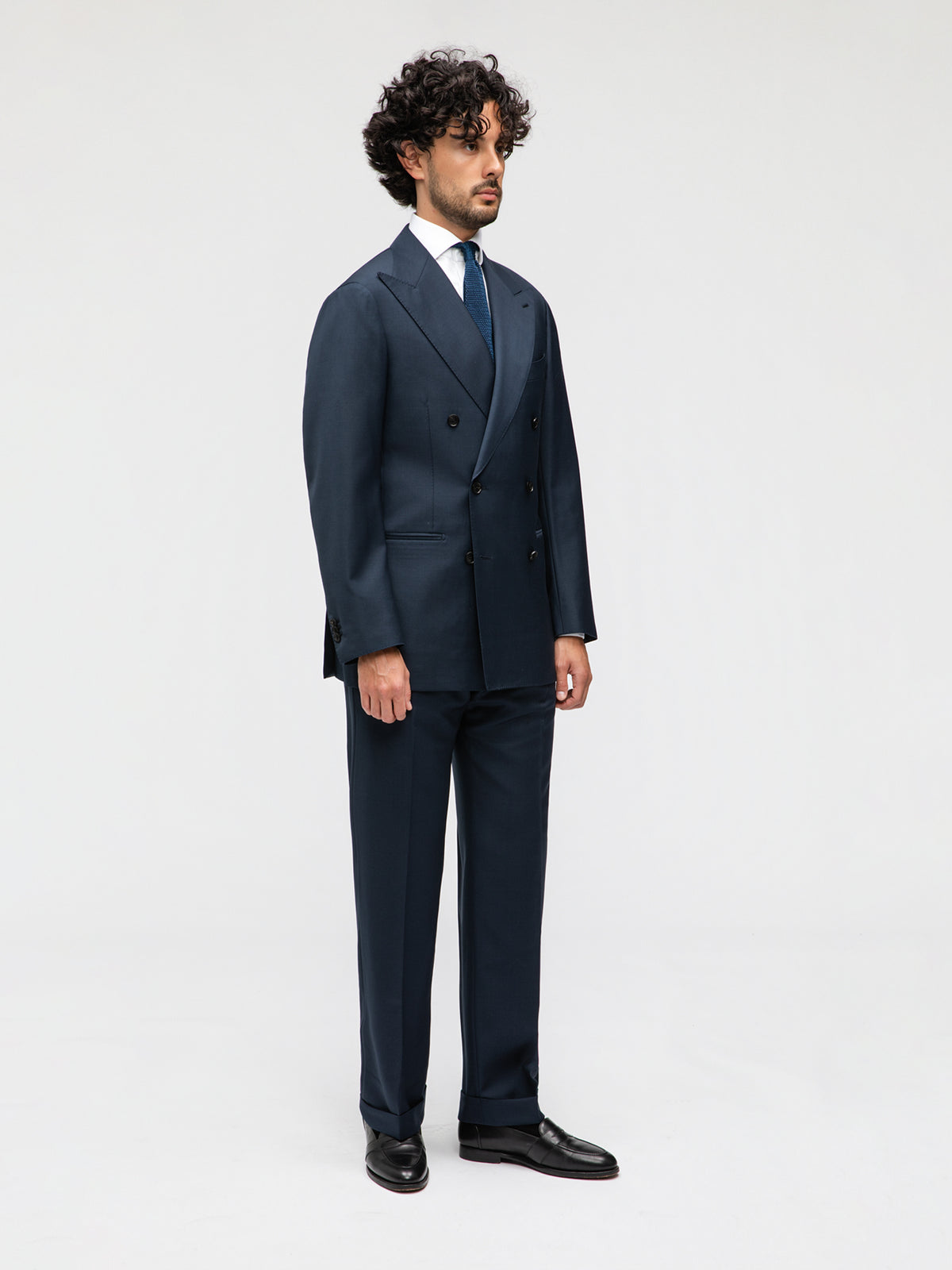 Navy Wool Suit (DB) - Grand Le Mar