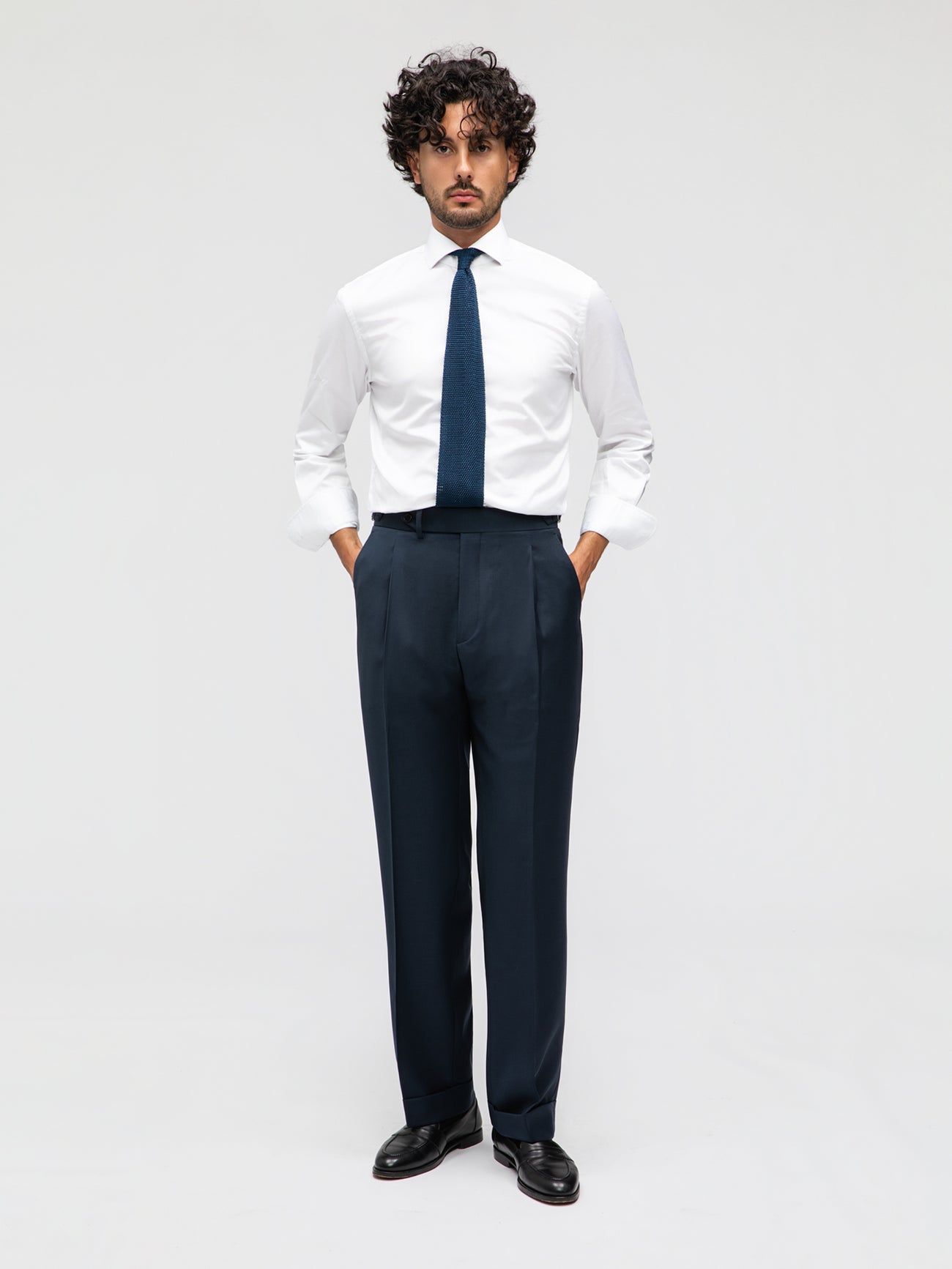 Navy Wool Suit (DB) - Grand Le Mar