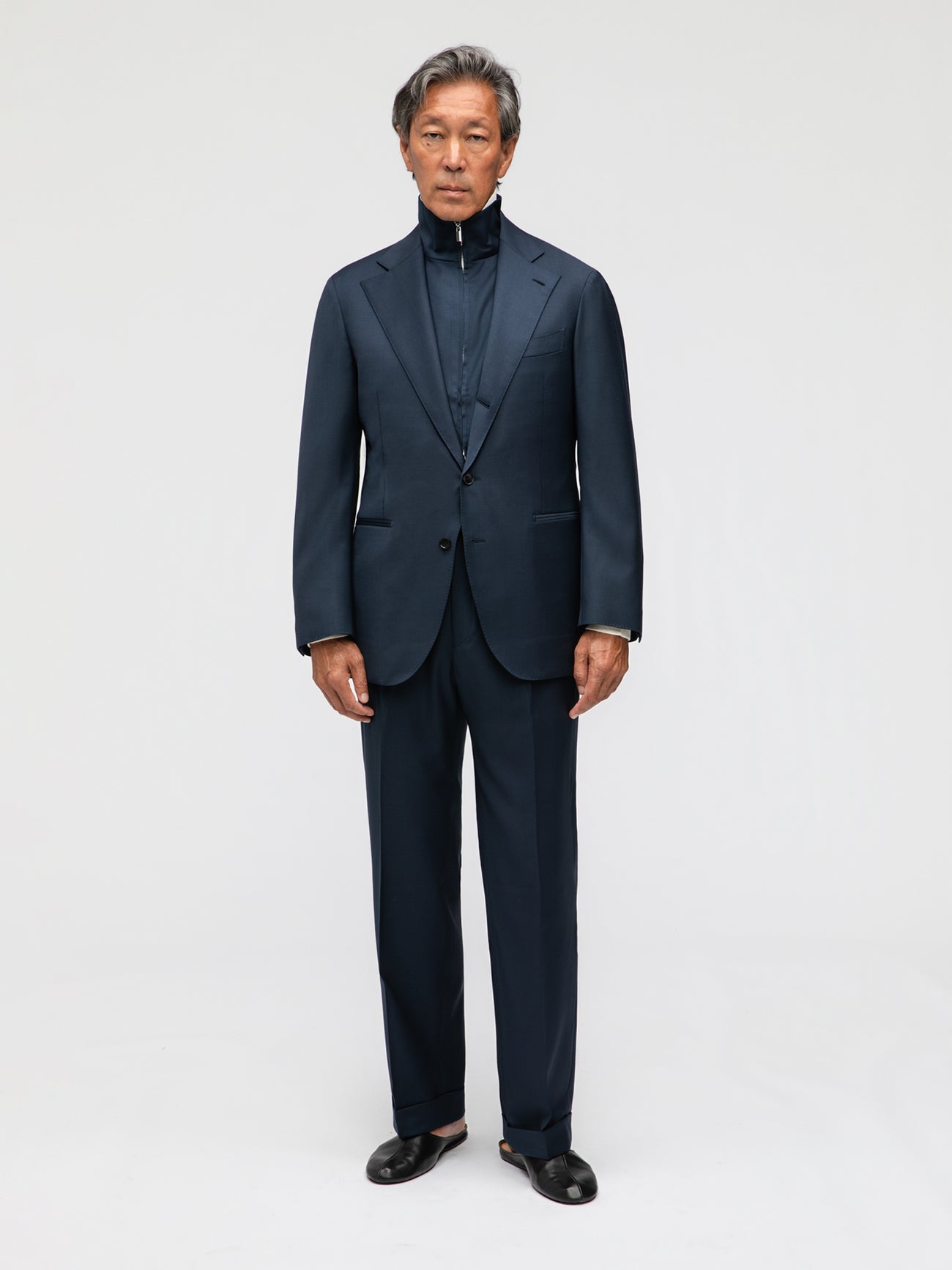 Navy Wool Suit (SB) - Grand Le Mar