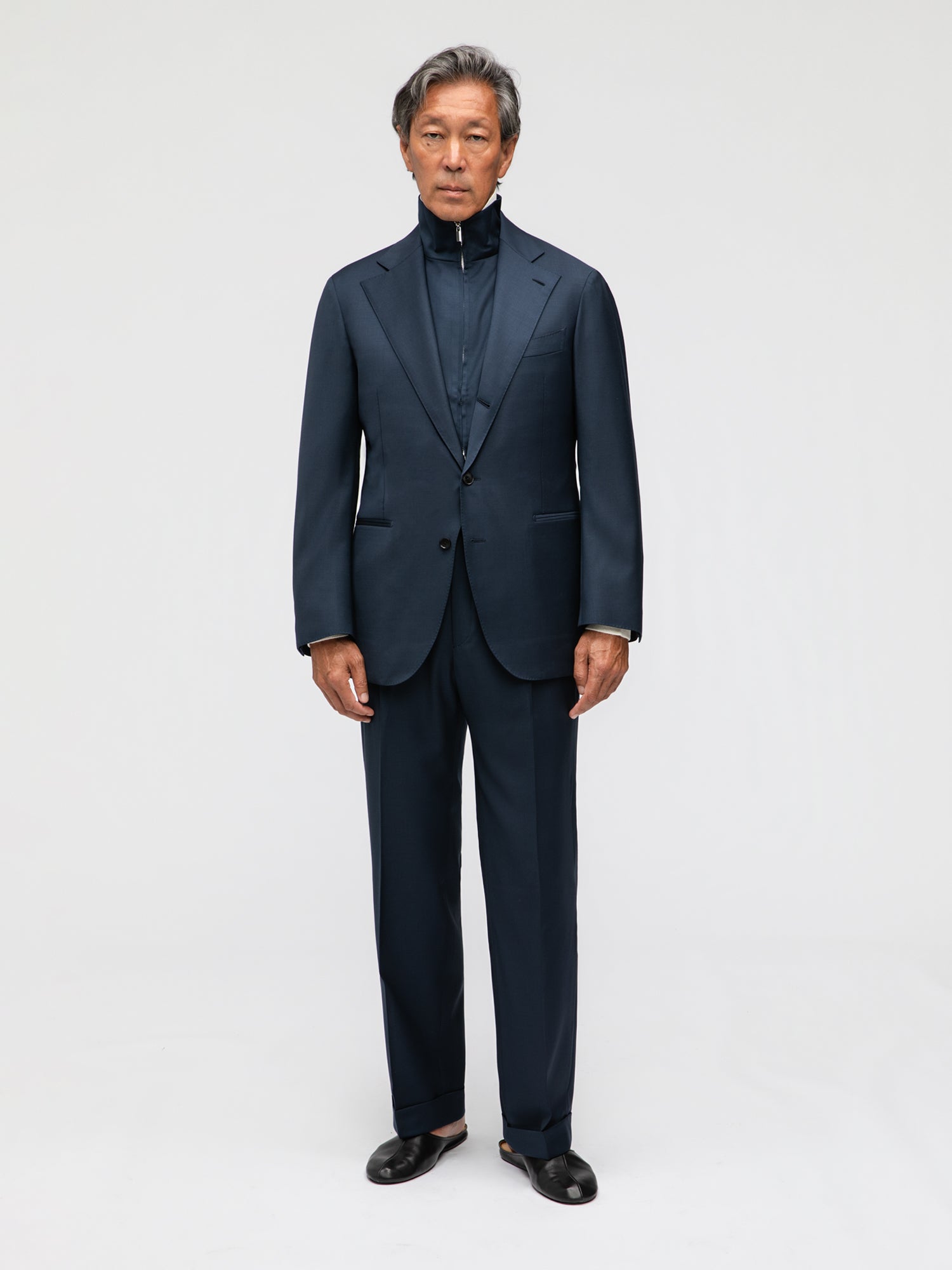 Navy Wool Suit (SB) - Grand Le Mar