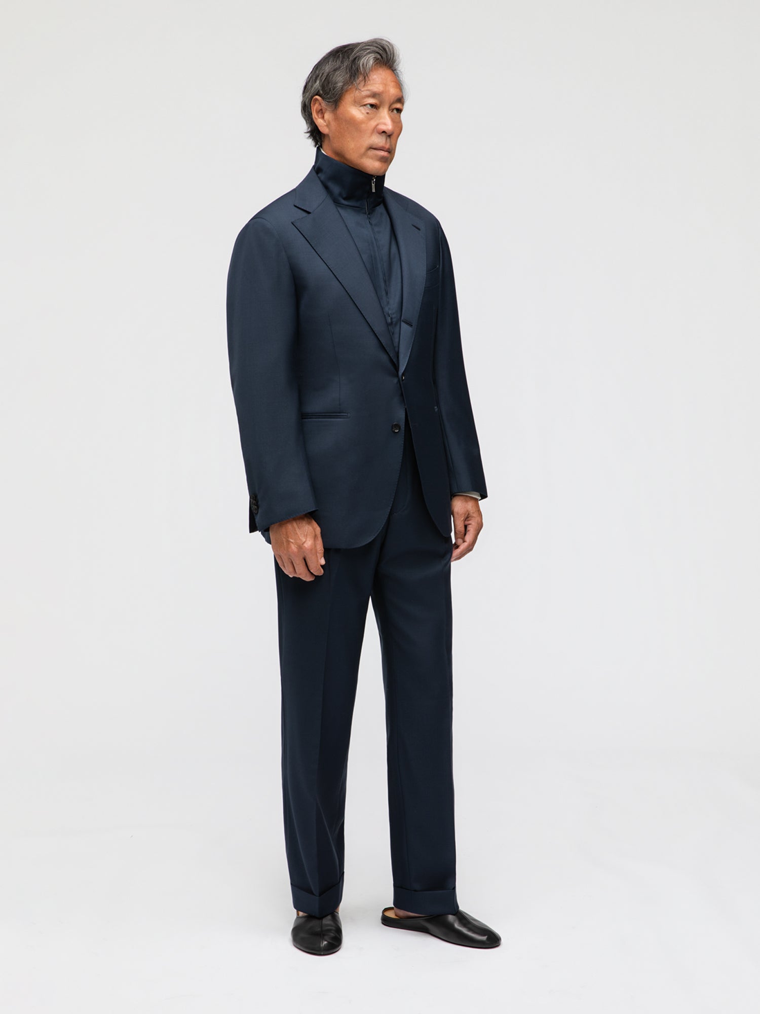 Navy Wool Suit (SB) - Grand Le Mar
