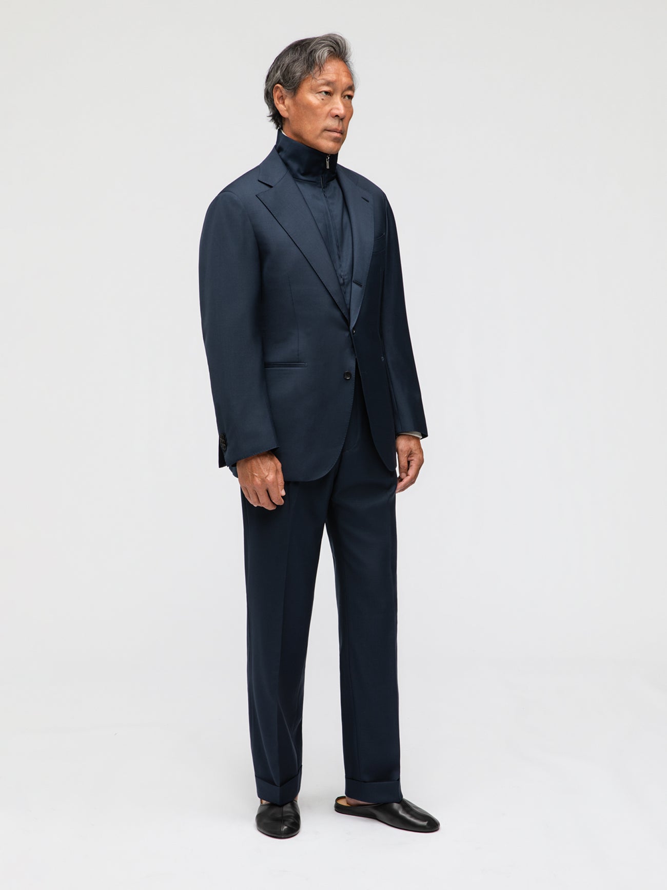 Navy Wool Suit (SB) - Grand Le Mar