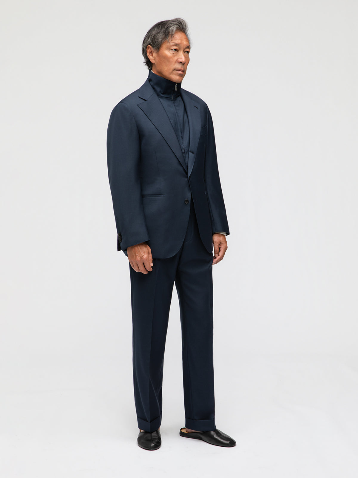 Navy Wool Suit (SB) - Grand Le Mar