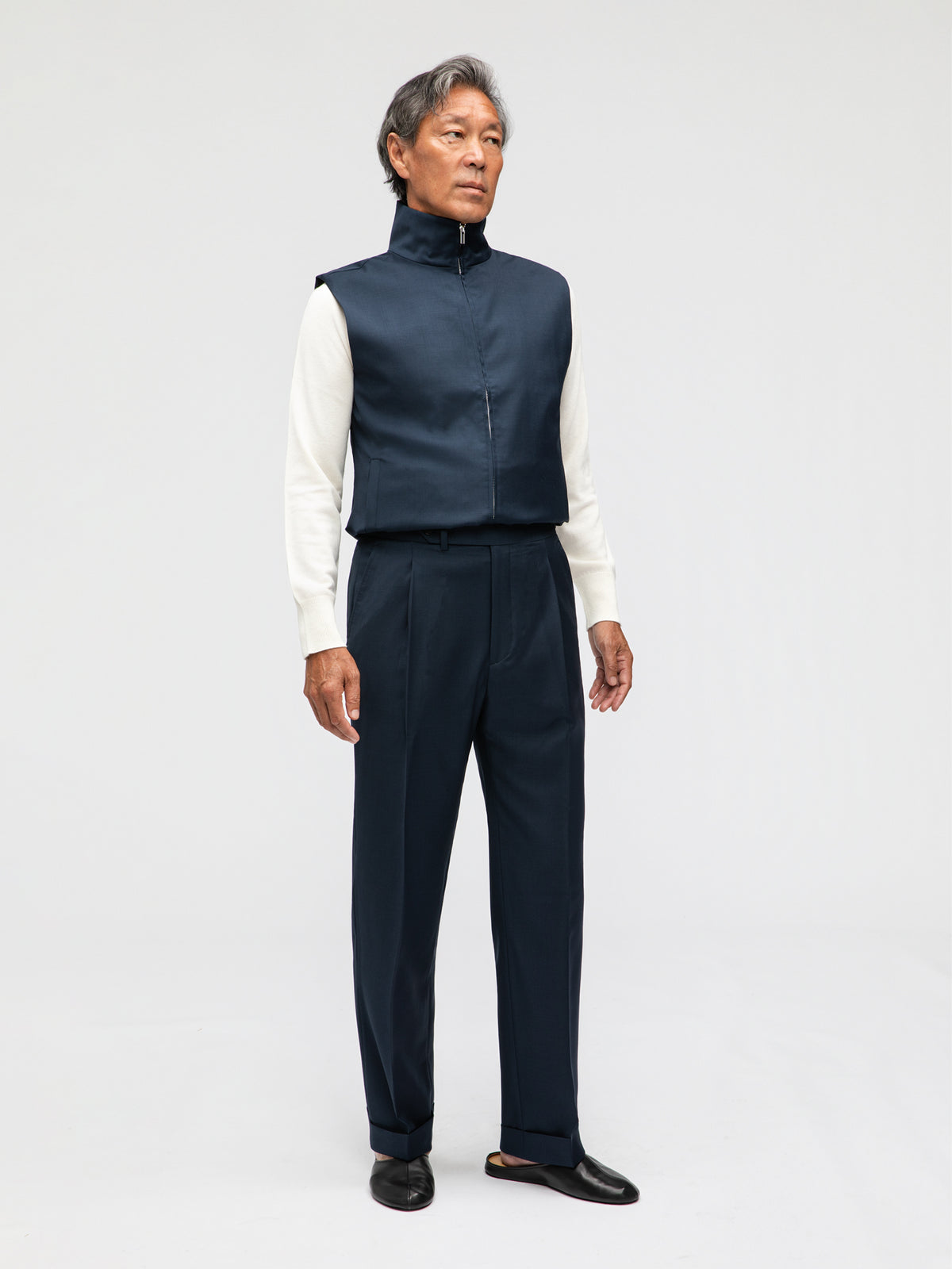 Navy Wool Suit (SB) - Grand Le Mar