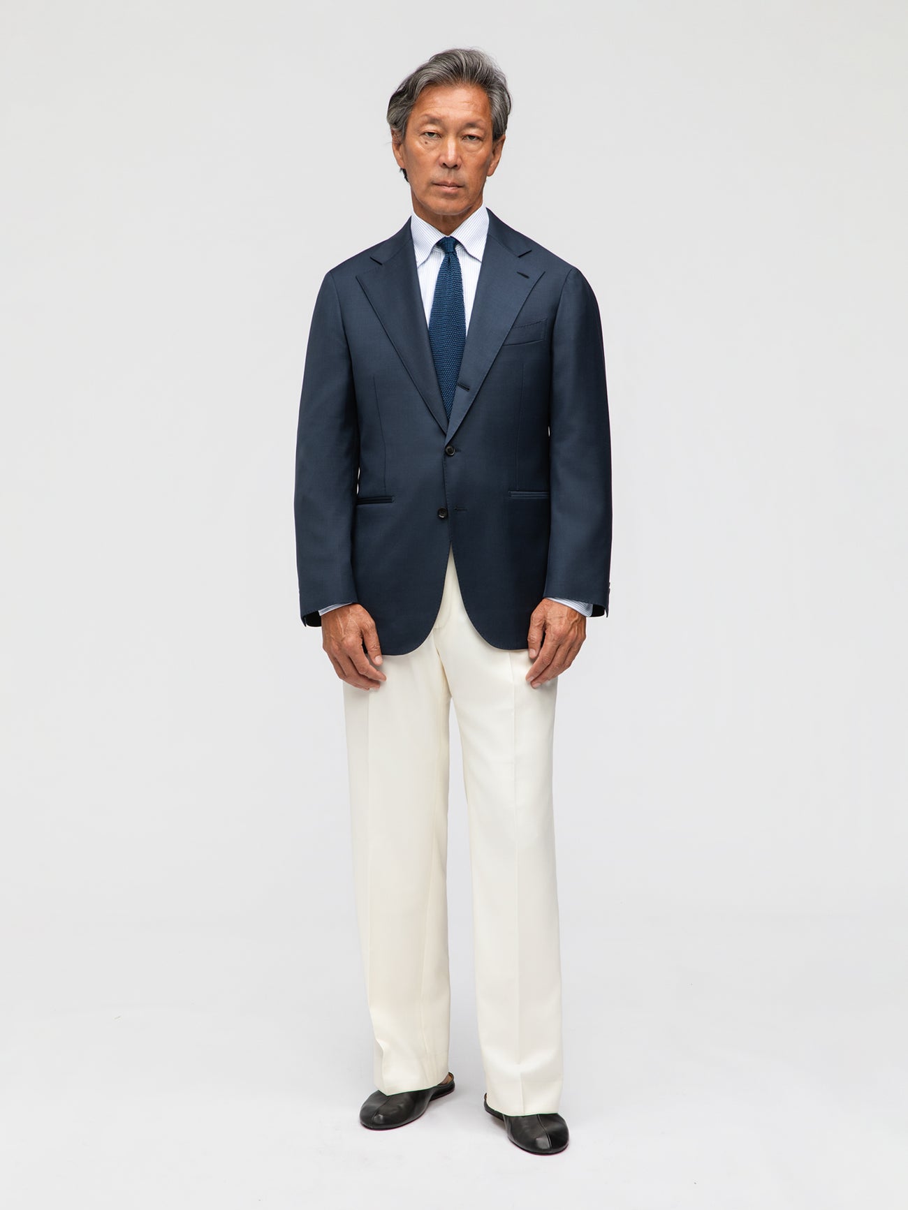 Navy Wool Jacket (SB) - Grand Le Mar