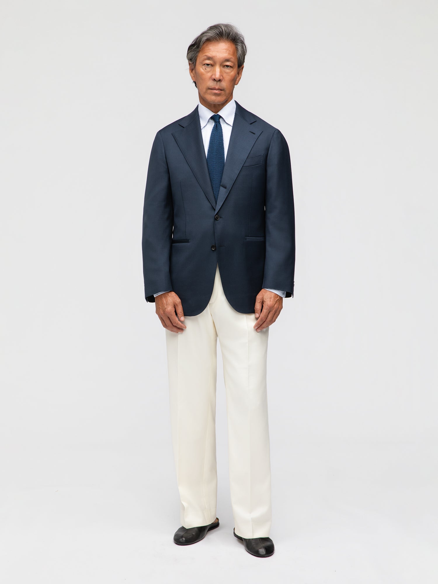 Navy Wool Jacket (SB) - Grand Le Mar