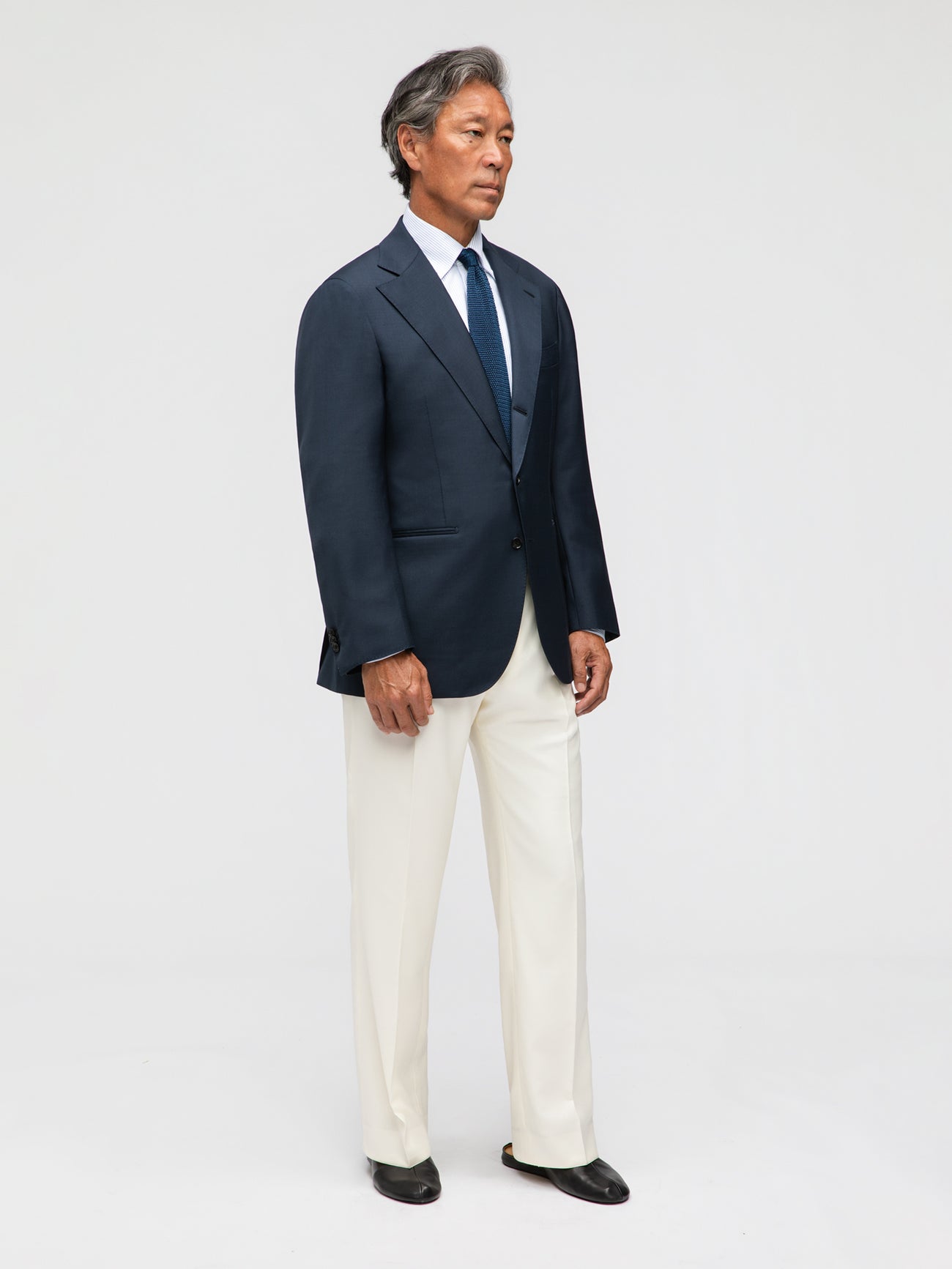 Navy Wool Jacket (SB) - Grand Le Mar