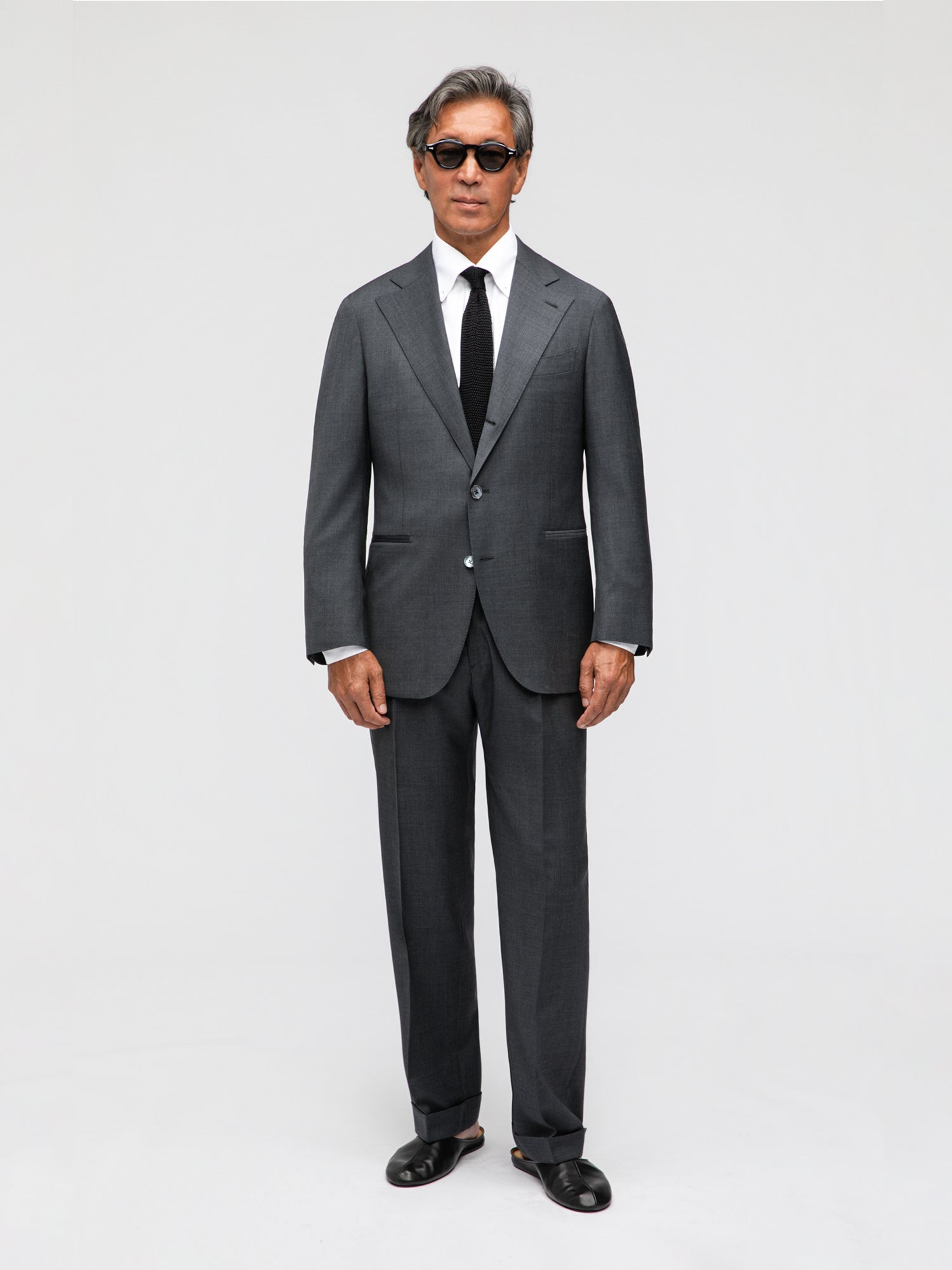 Dark Grey Wool Suit (SB) - Grand Le Mar