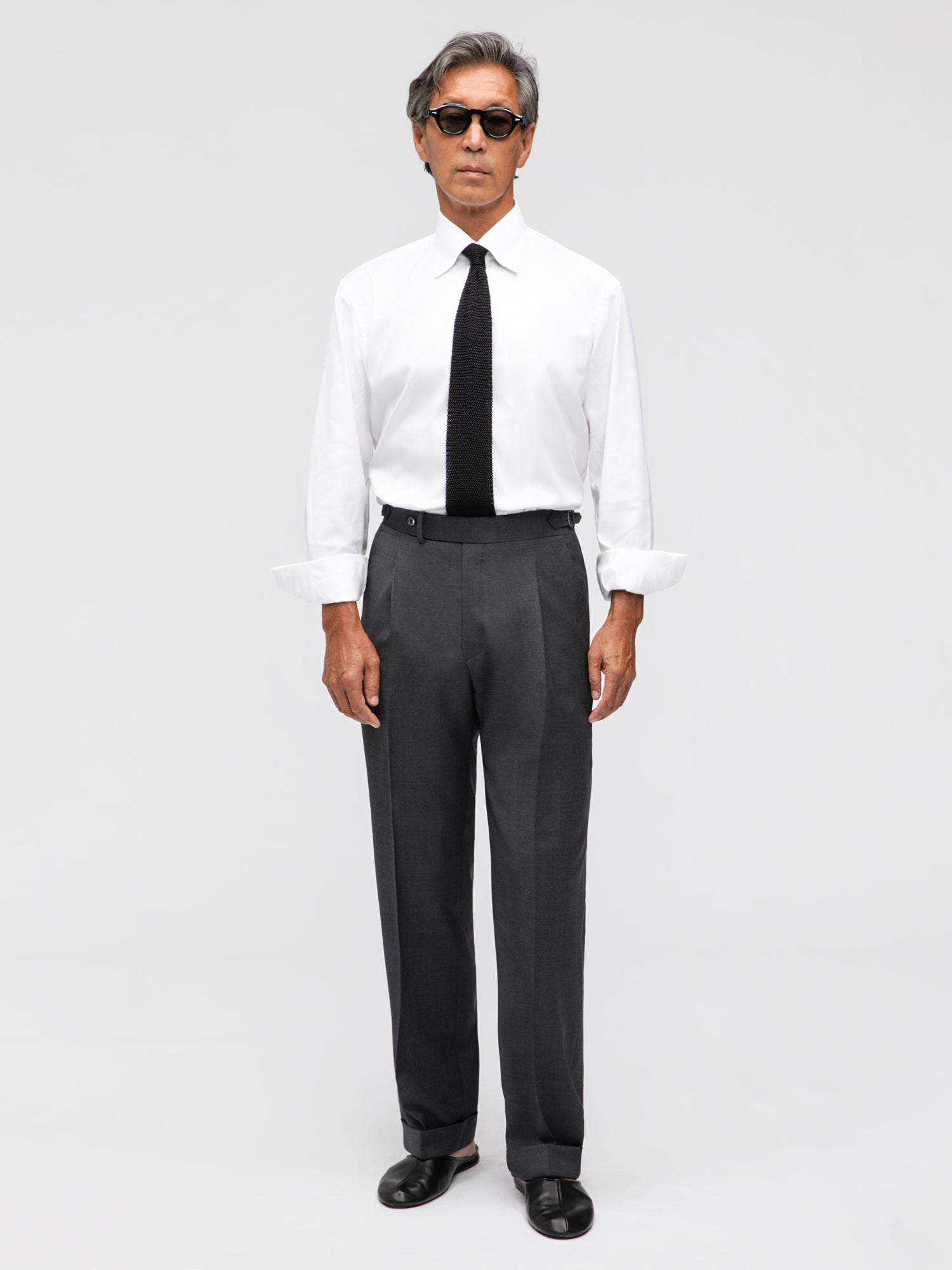 Dark Grey Wool Suit (SB) - Grand Le Mar