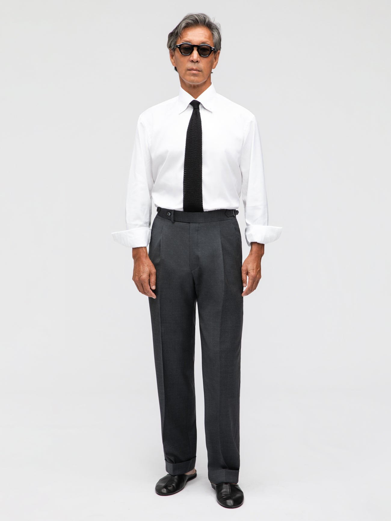 Dark Grey Wool Suit (SB) - Grand Le Mar