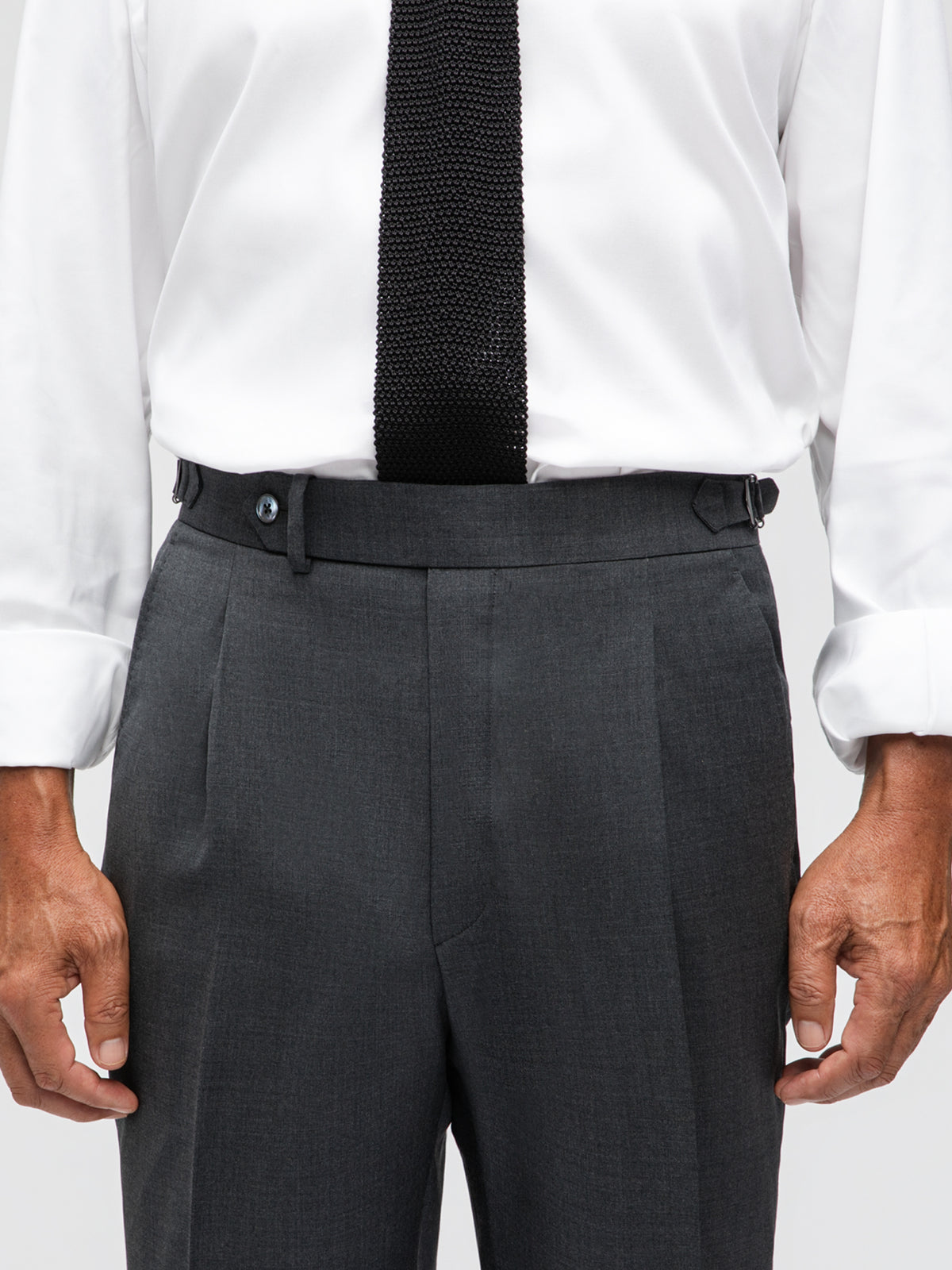 Dark Grey Wool Suit (SB) - Grand Le Mar