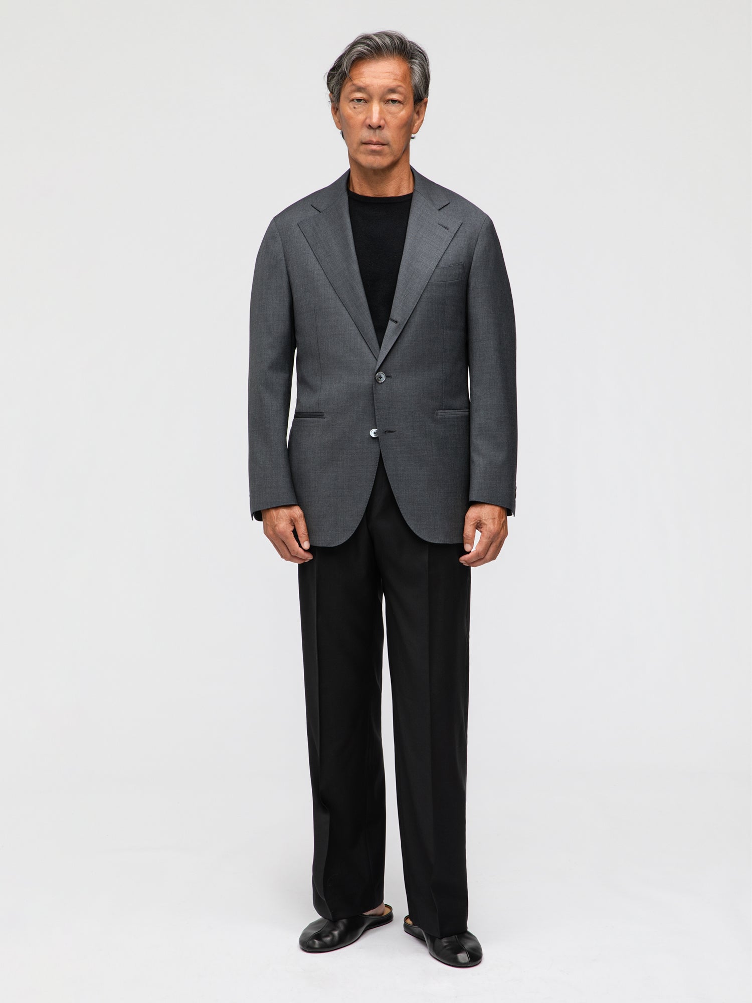Dark Grey Wool Jacket (SB) - Grand Le Mar