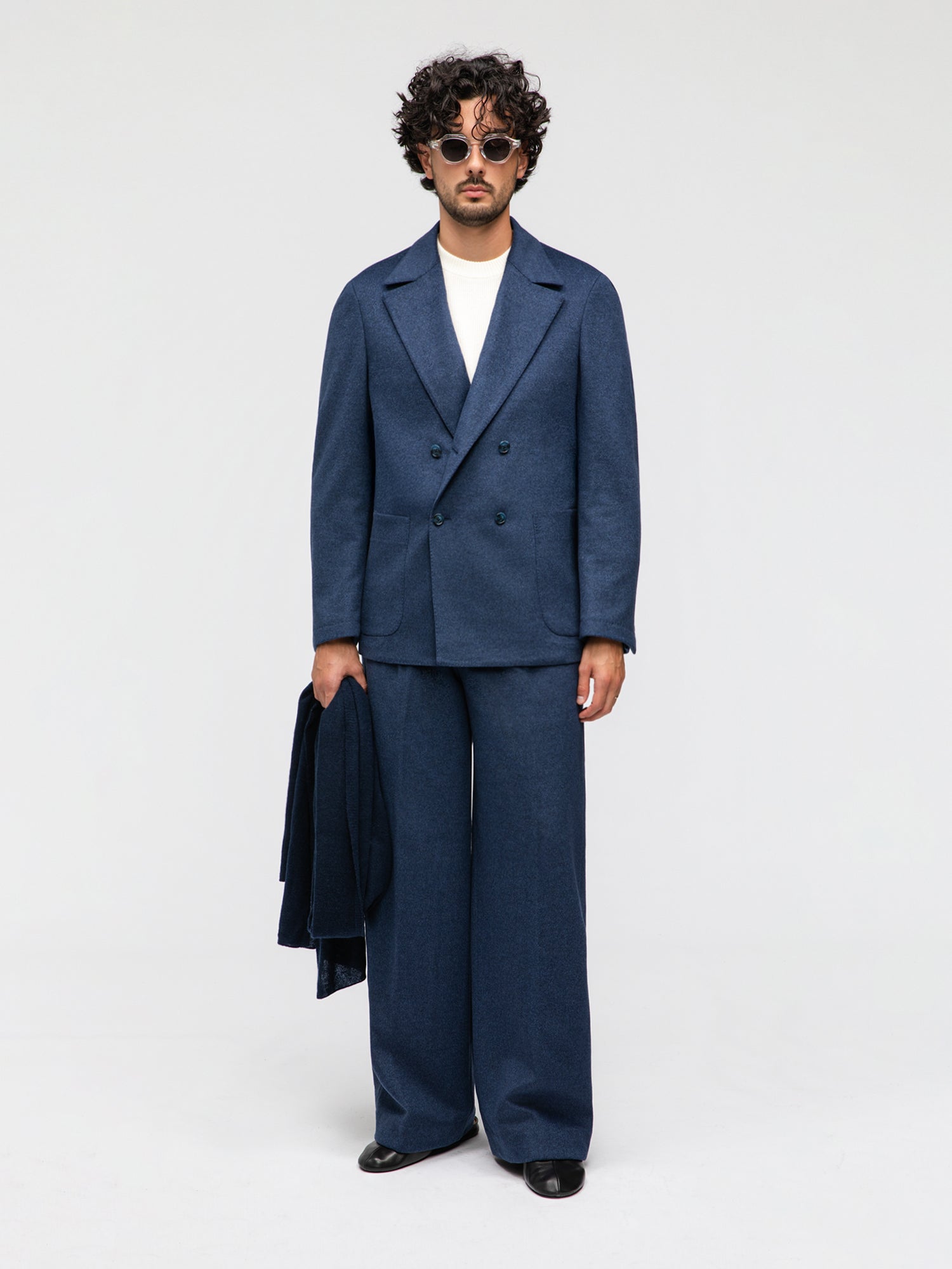 Denim Wool Cashmere Suit (Casual Fit) - Grand Le Mar