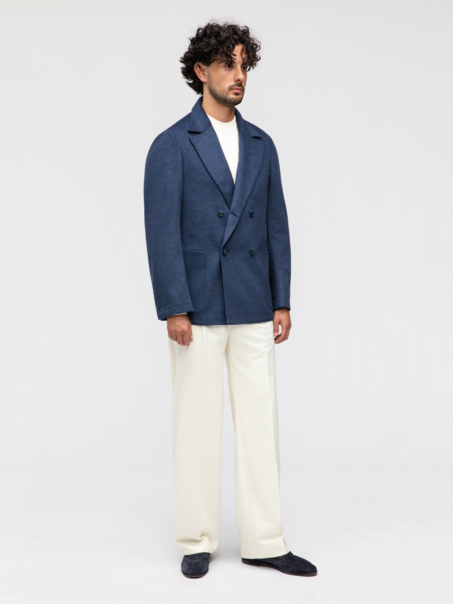 Denim Wool Cashmere Jacket (Casual Fit) - Grand Le Mar