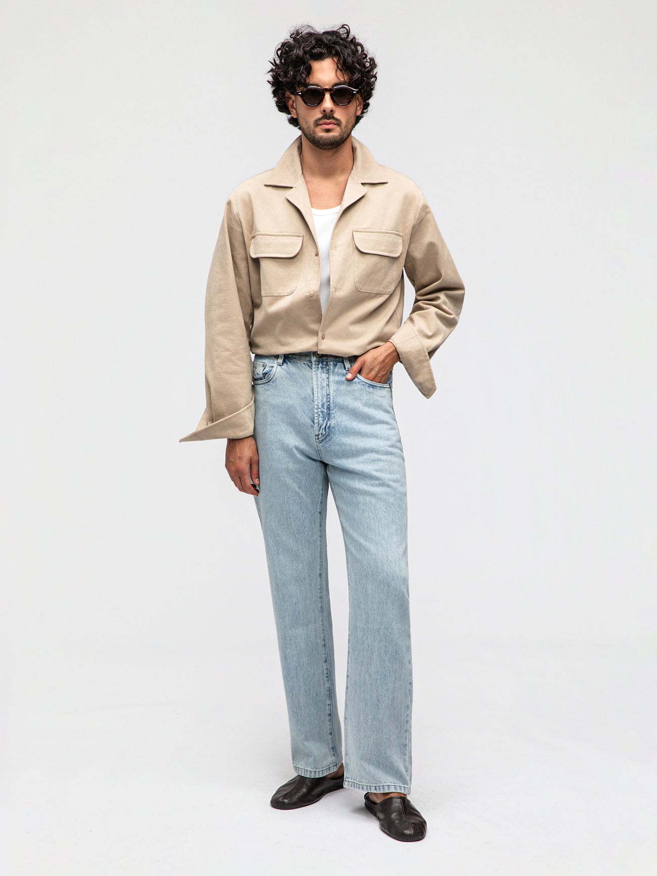 Light Blue Washed Denim Jeans