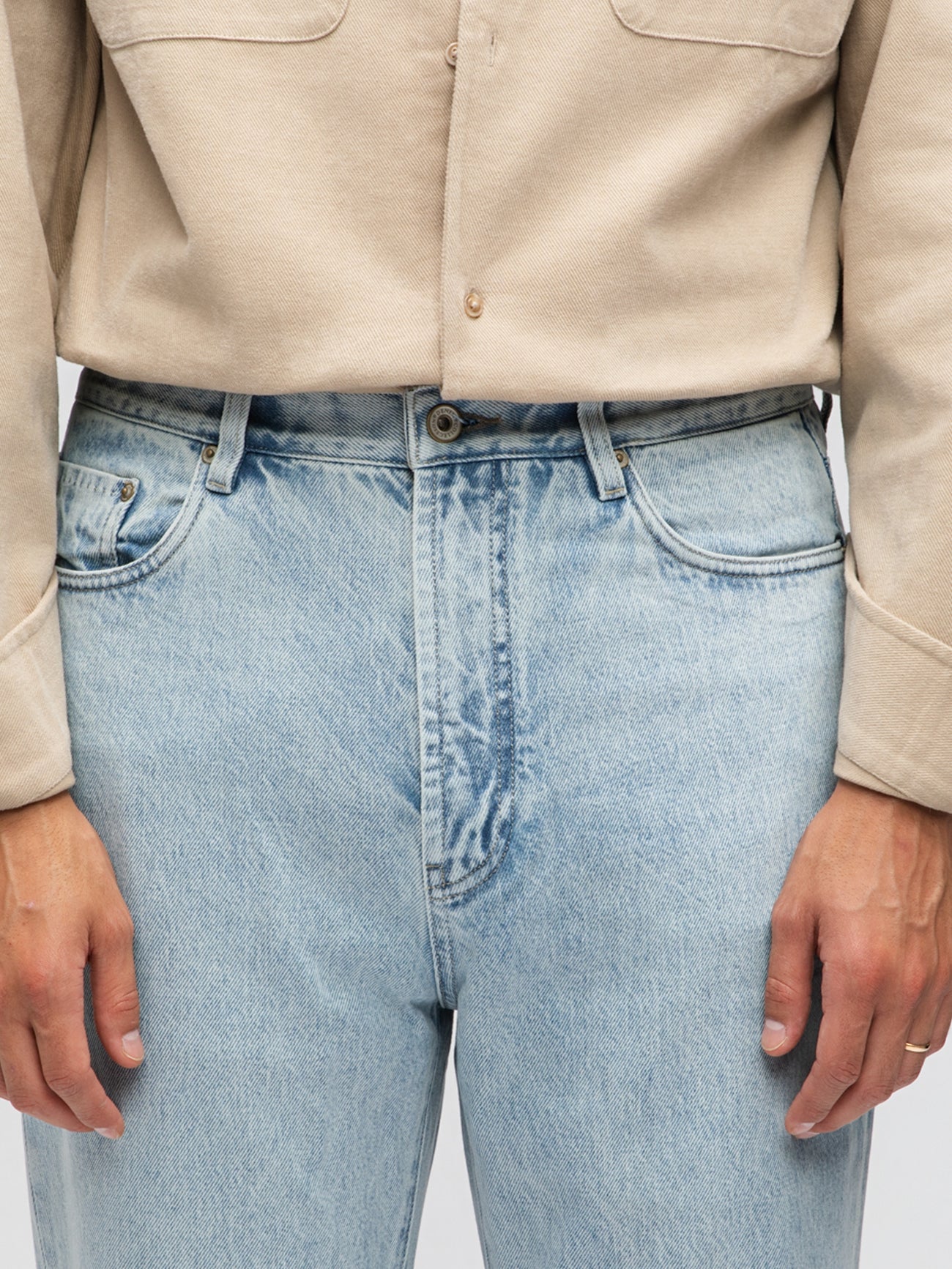 Light Blue Washed Denim Jeans
