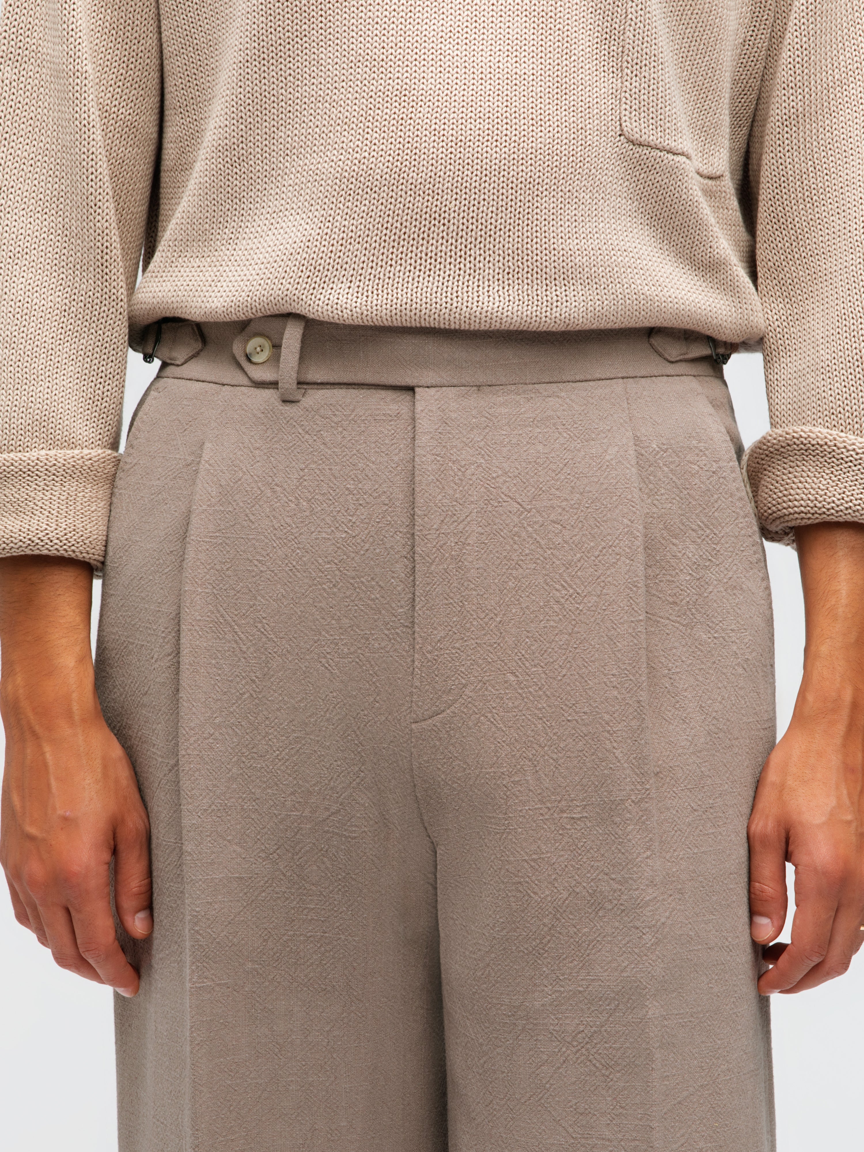 Stone Stonewashed Linen Suit