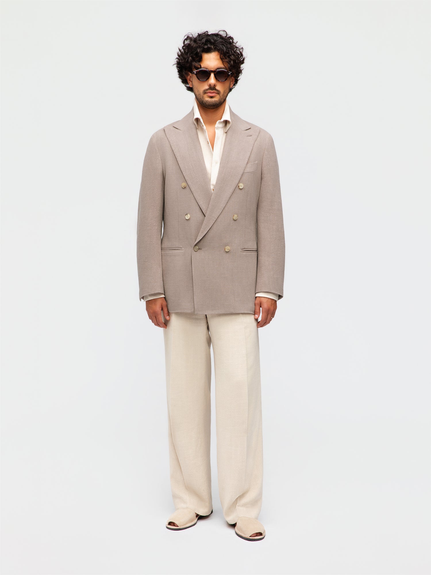Stone Stonewashed Linen Jacket