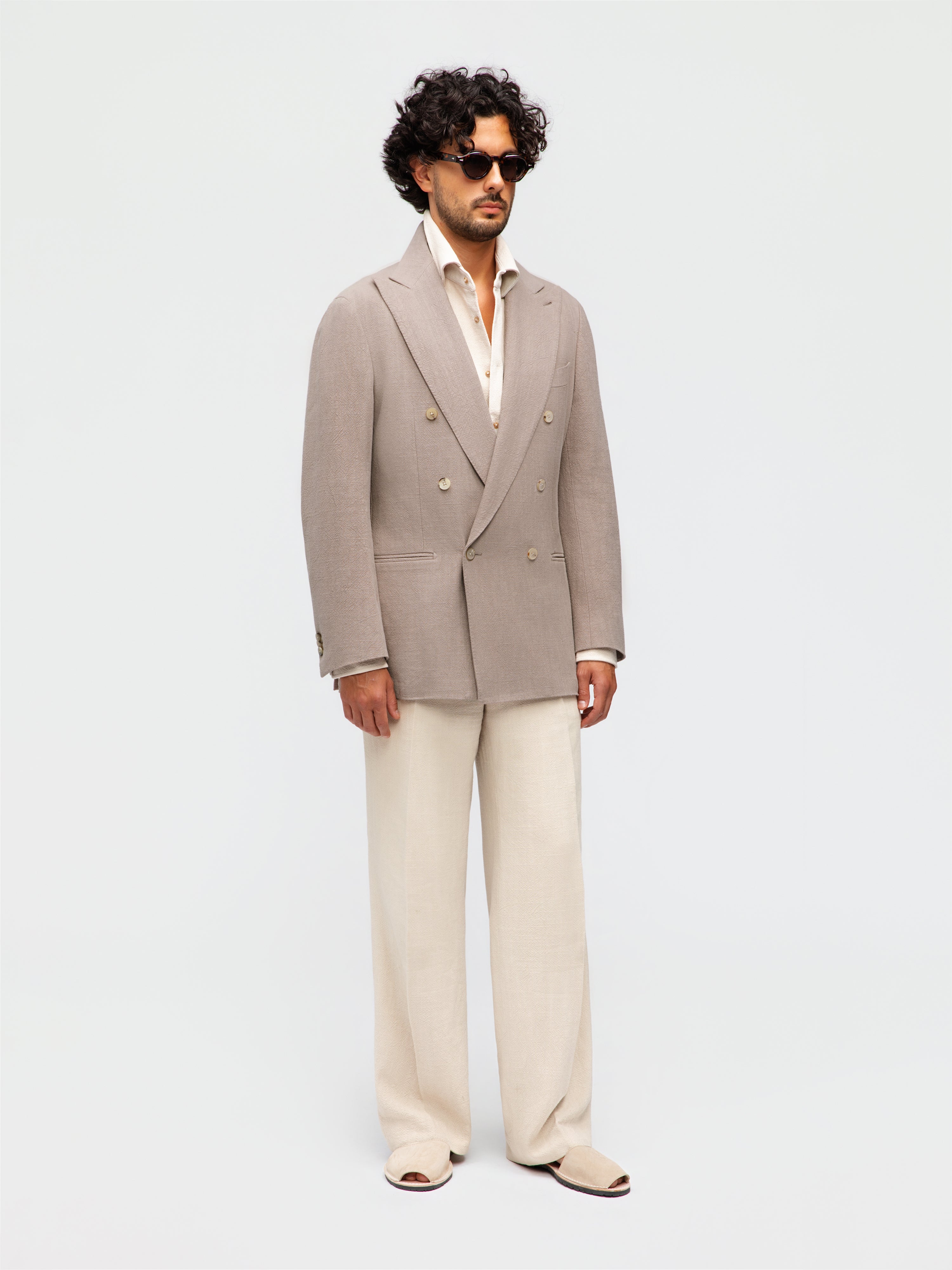 Stone Stonewashed Linen Jacket