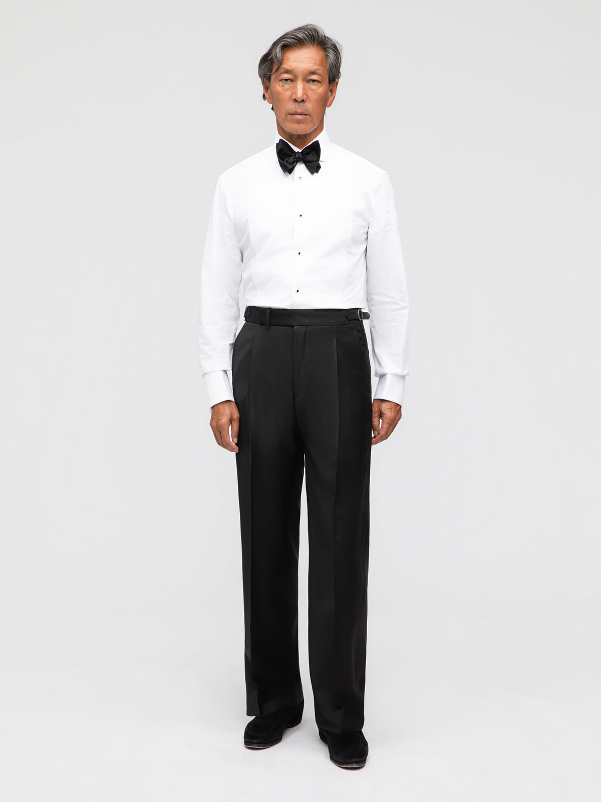 Black Wool Tuxedo Suit (DB Shawl) - Grand Le Mar