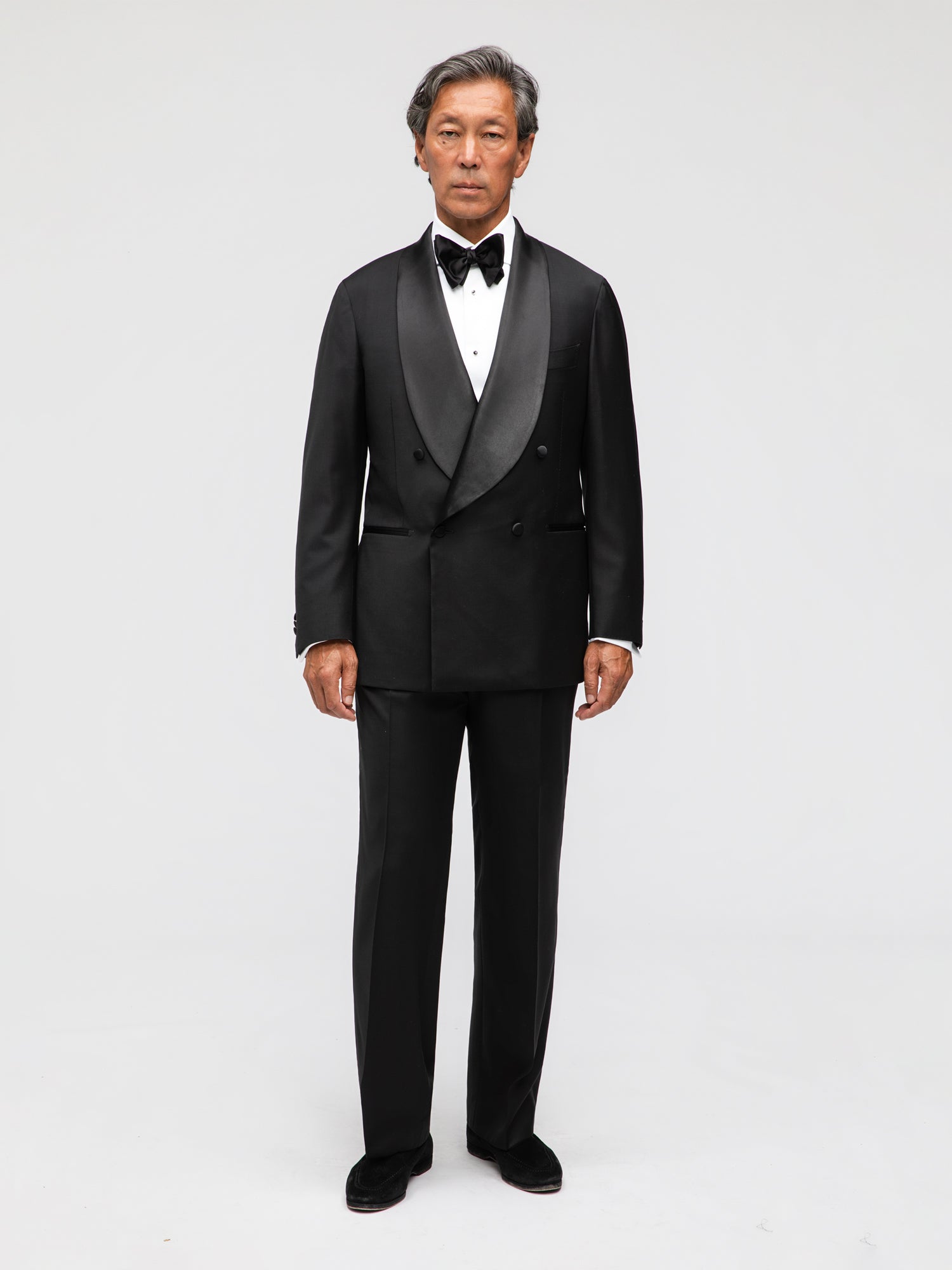 Black Wool Tuxedo (DB Shawl) - Grand Le Mar