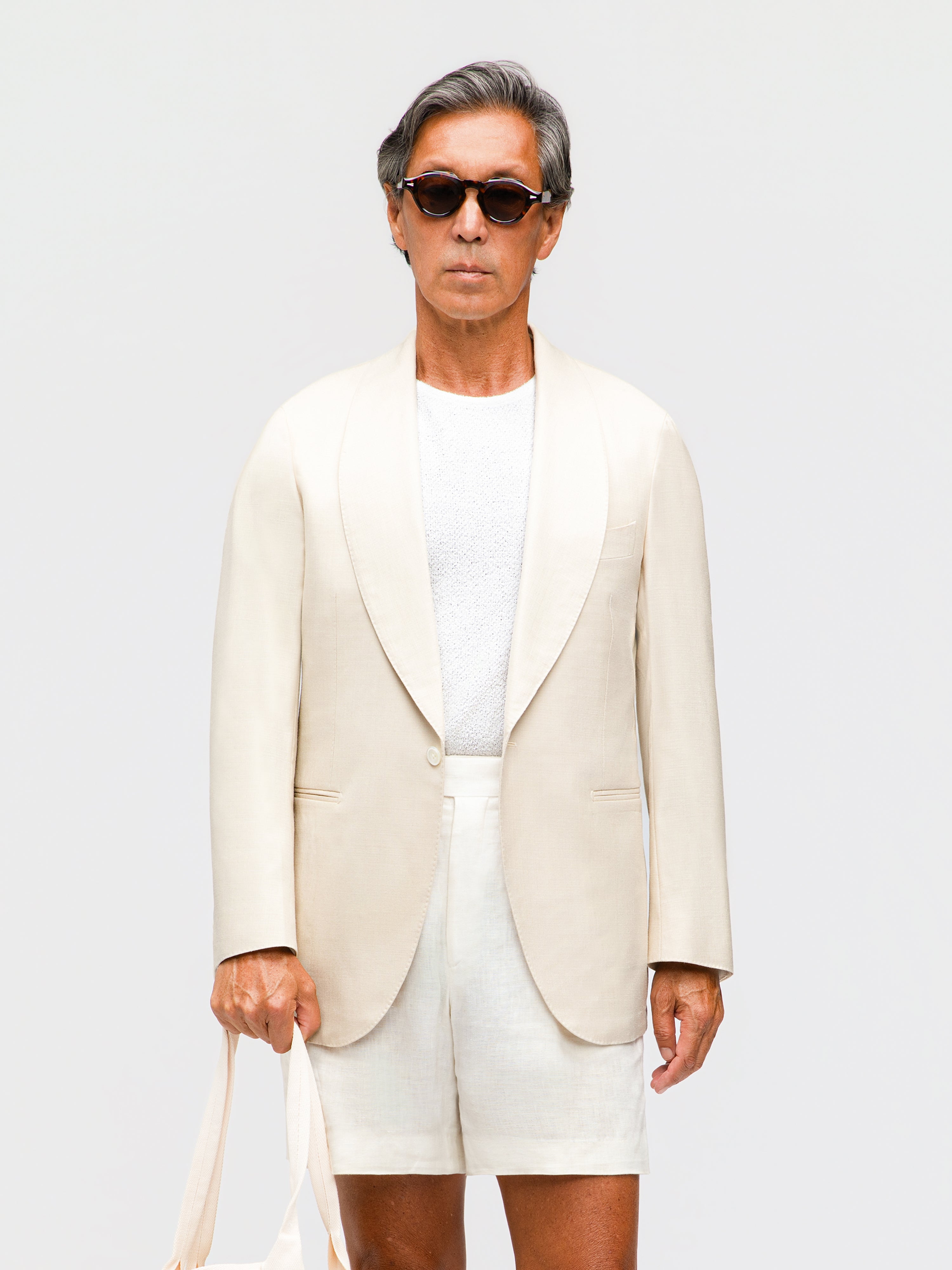 Champagne Wool Silk Dinner Jacket