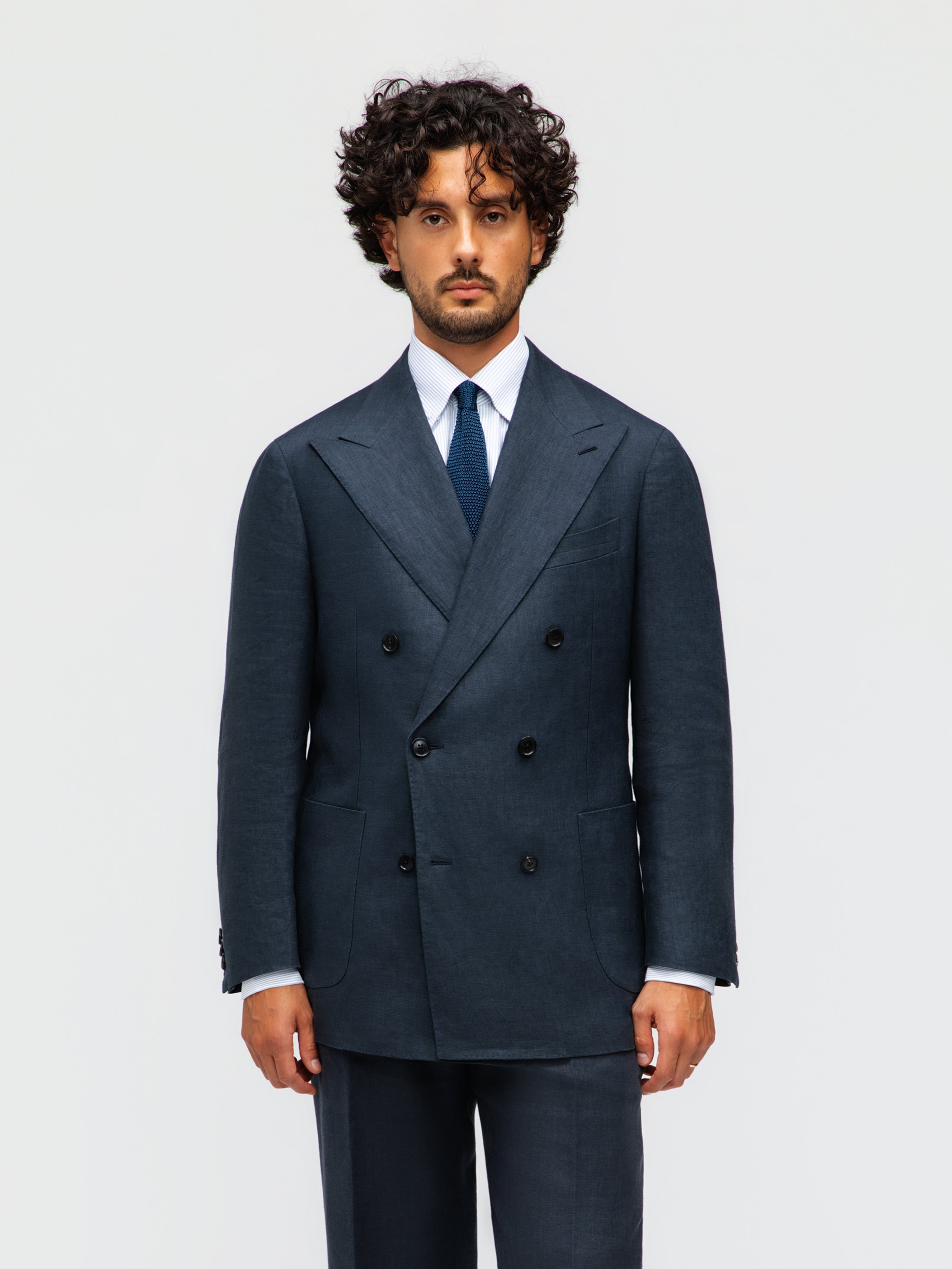 Navy Linen Suit (DB)