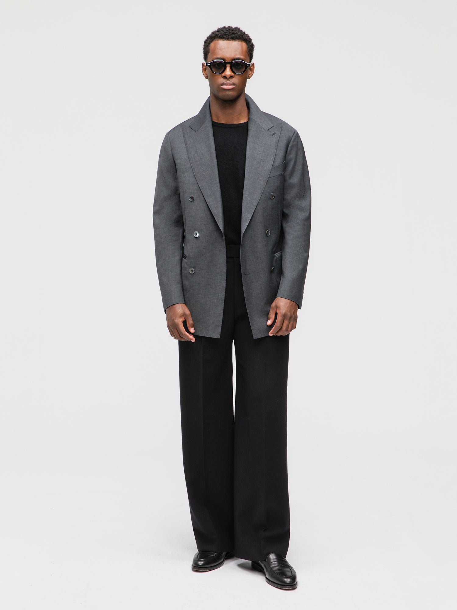 Dark Grey Wool Jacket (DB) - Grand Le Mar
