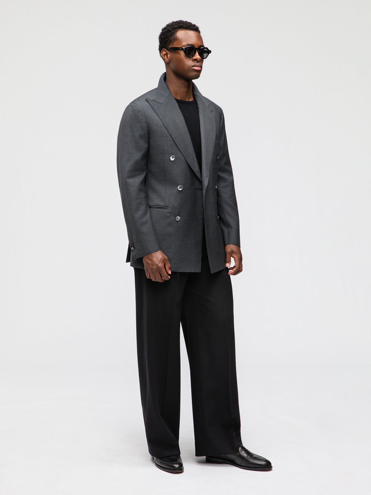 Dark Grey Wool Jacket (DB) - Grand Le Mar