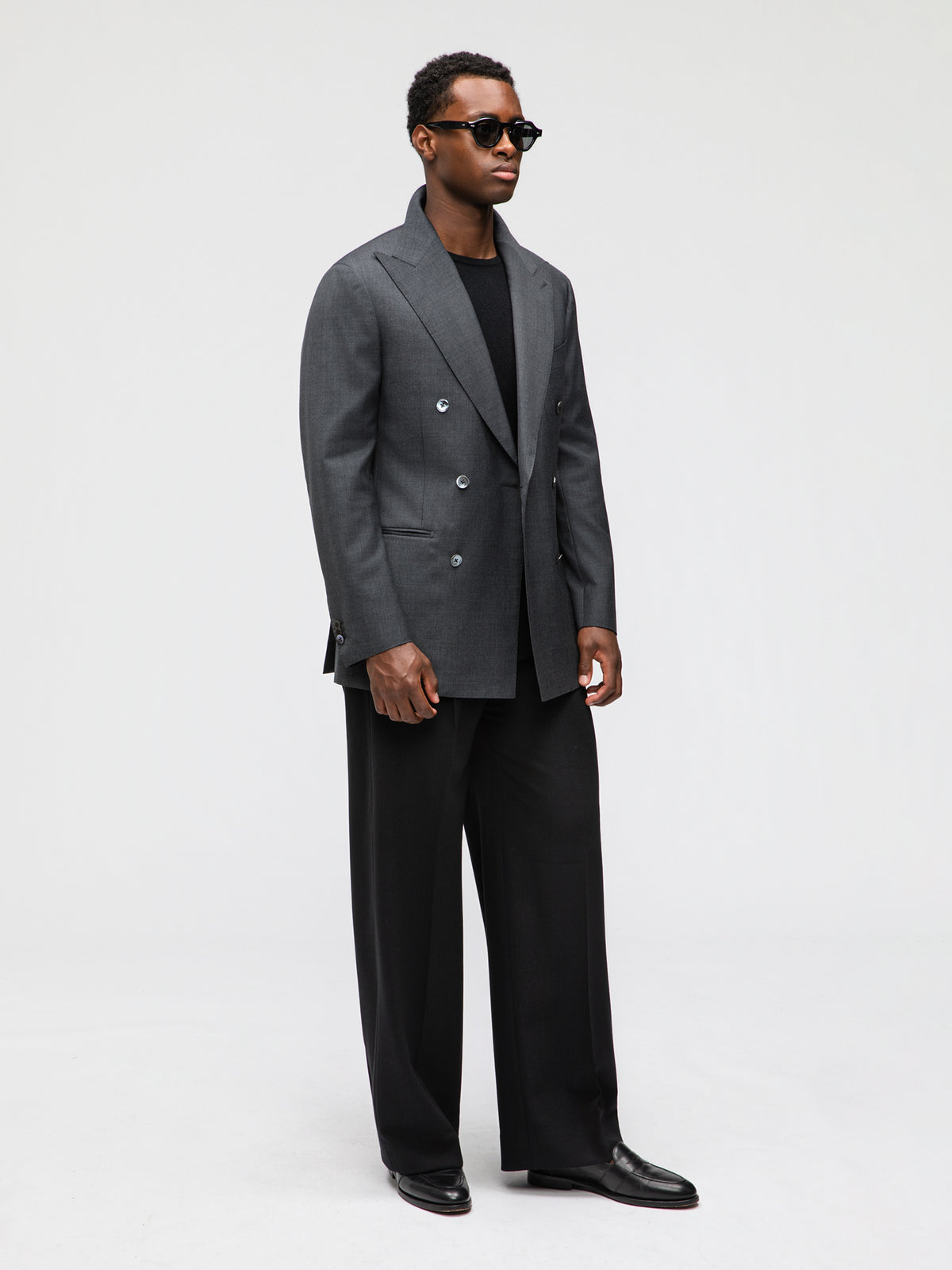 Dark Grey Wool Jacket (DB) - Grand Le Mar
