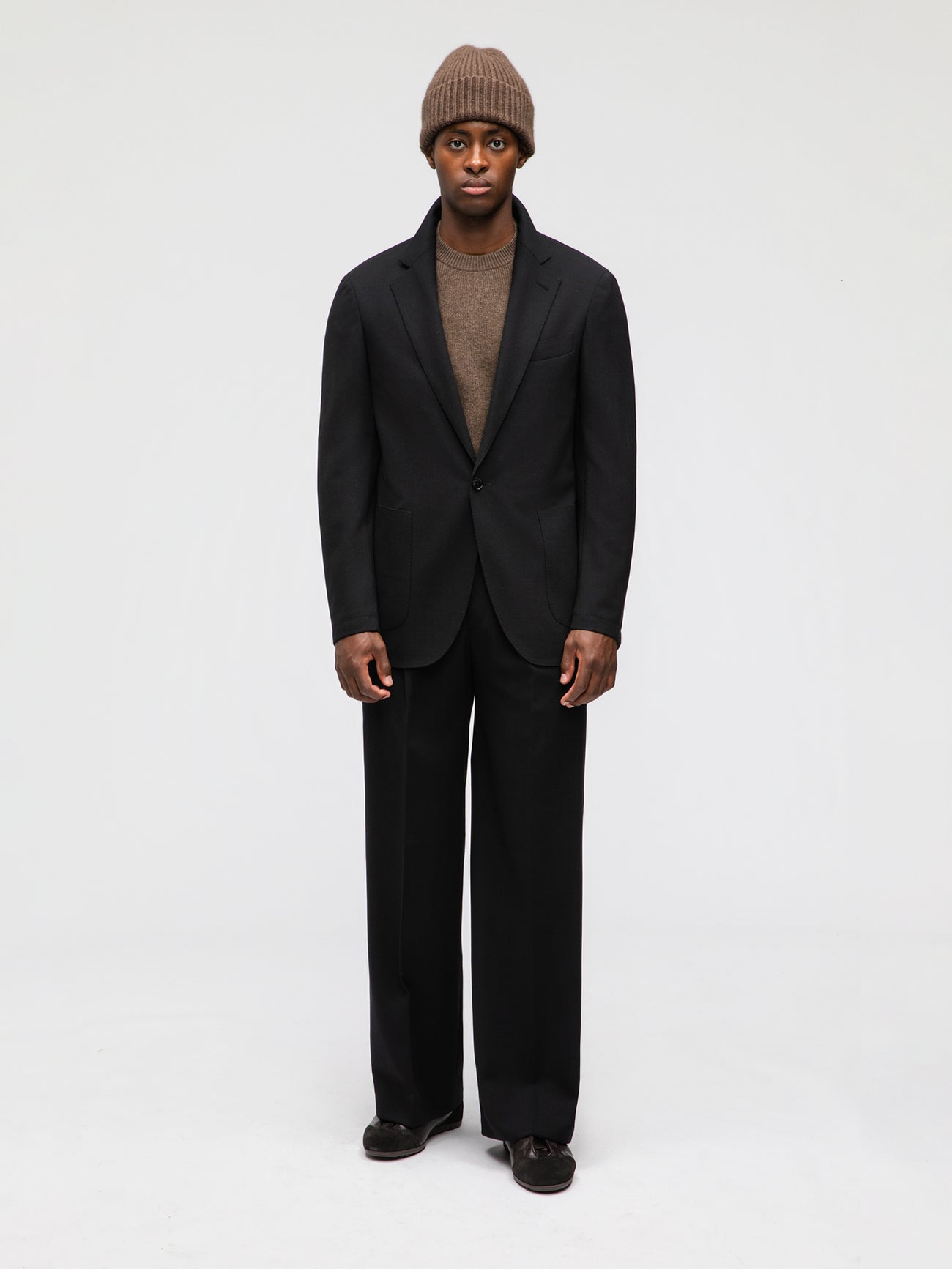 Black Heavyweight High Twist Suit