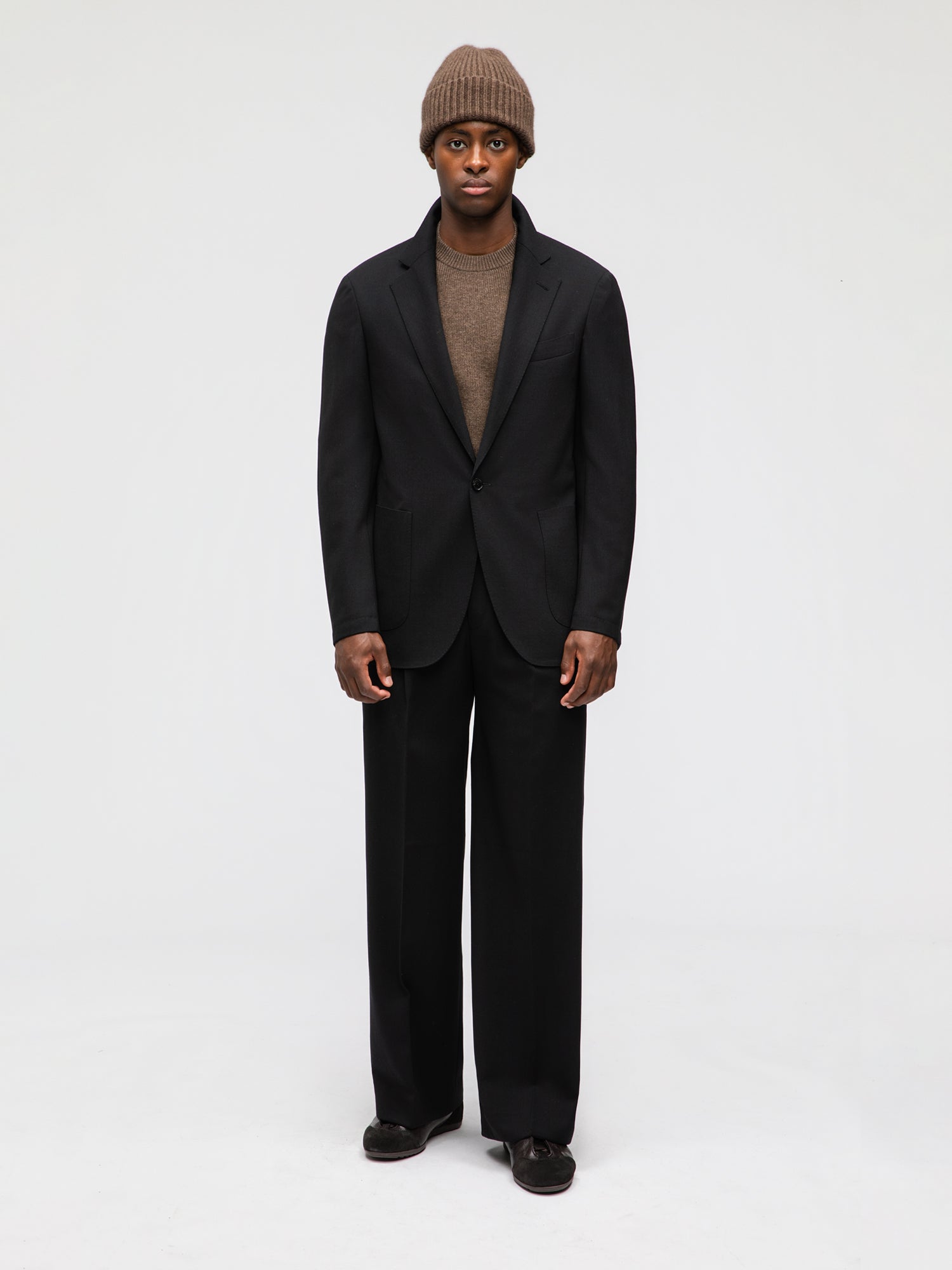 Black Heavyweight High Twist Suit