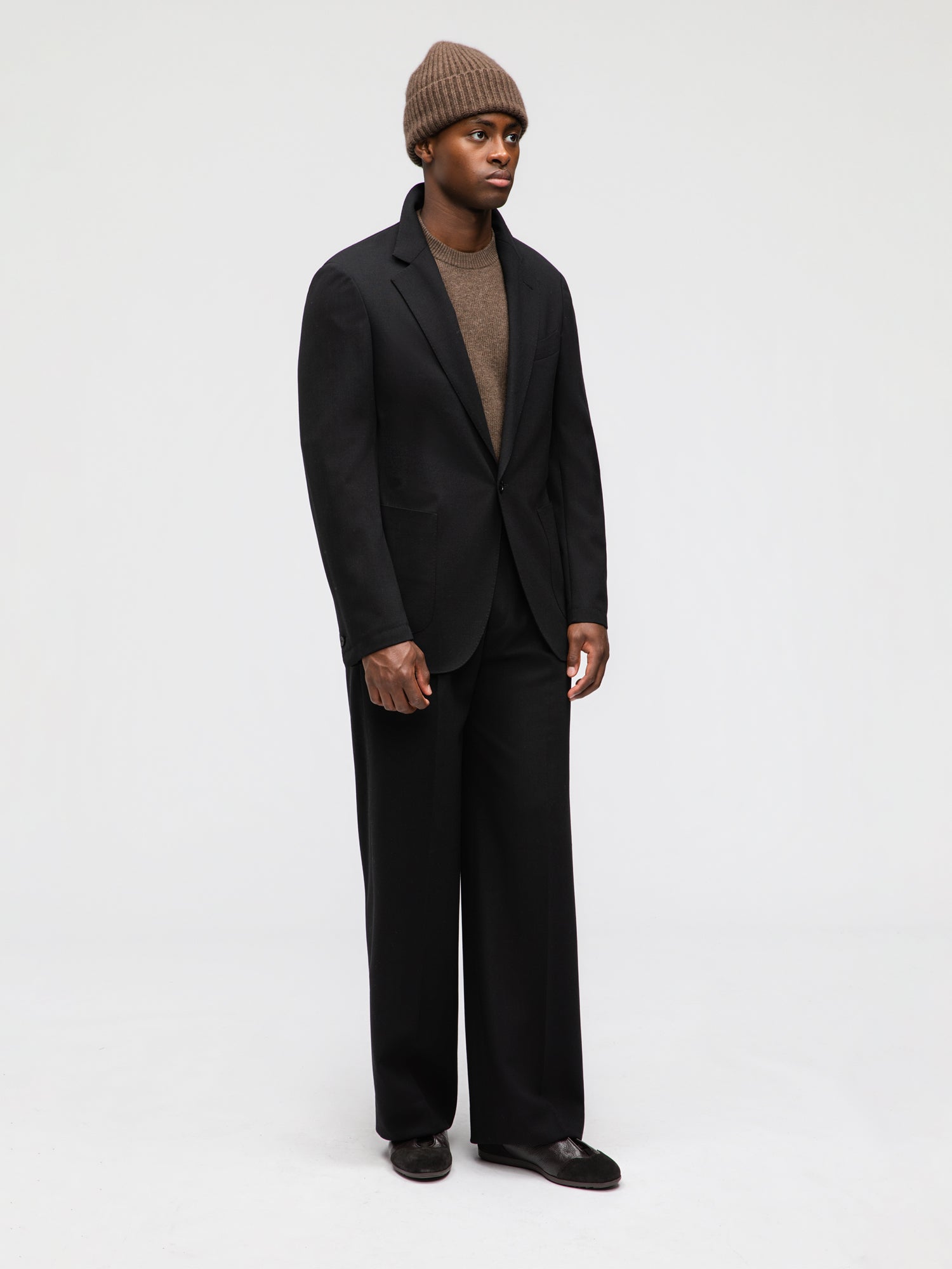 Black Heavyweight High Twist Suit