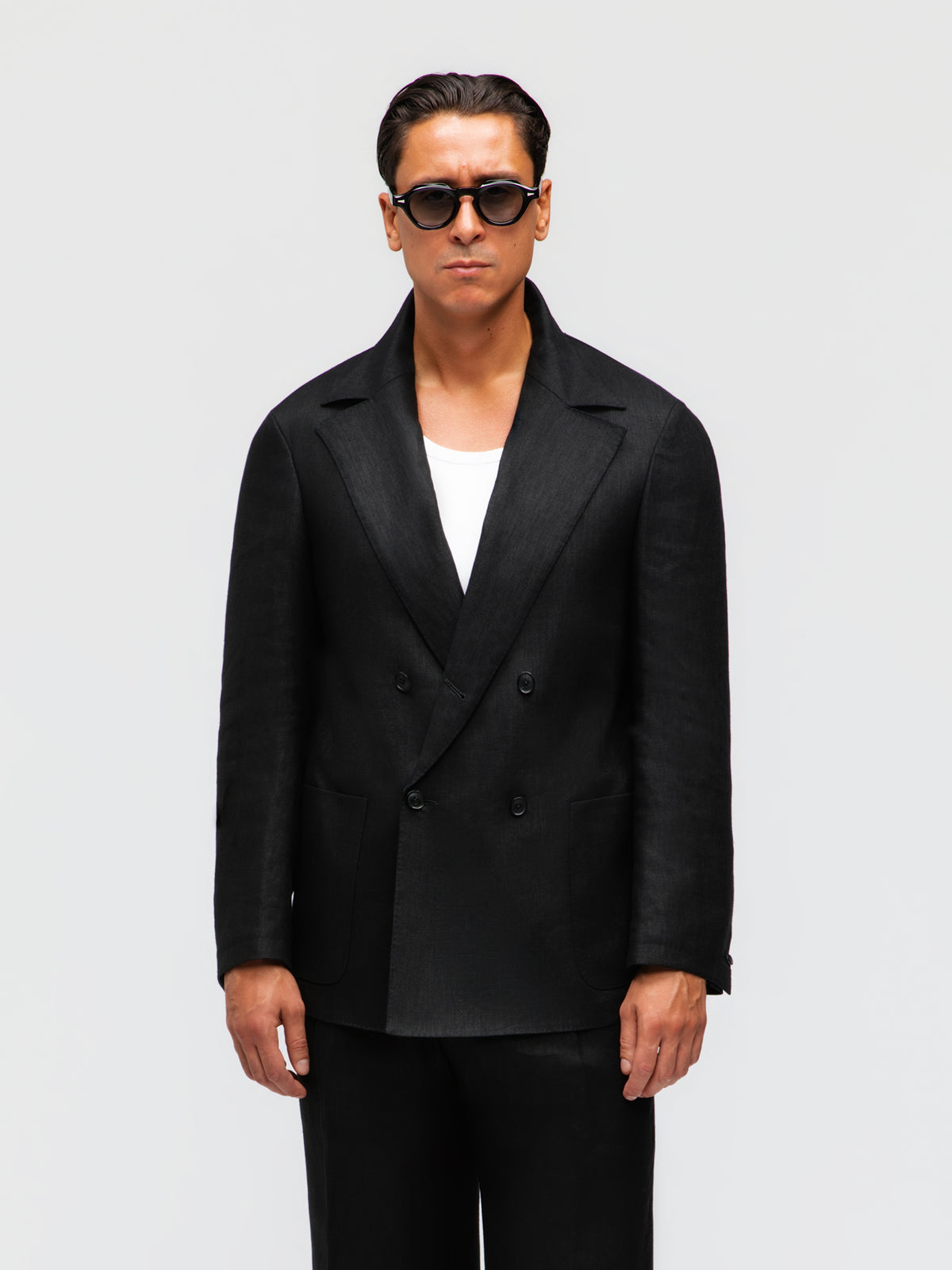 Black Linen Suit (Casual Fit)