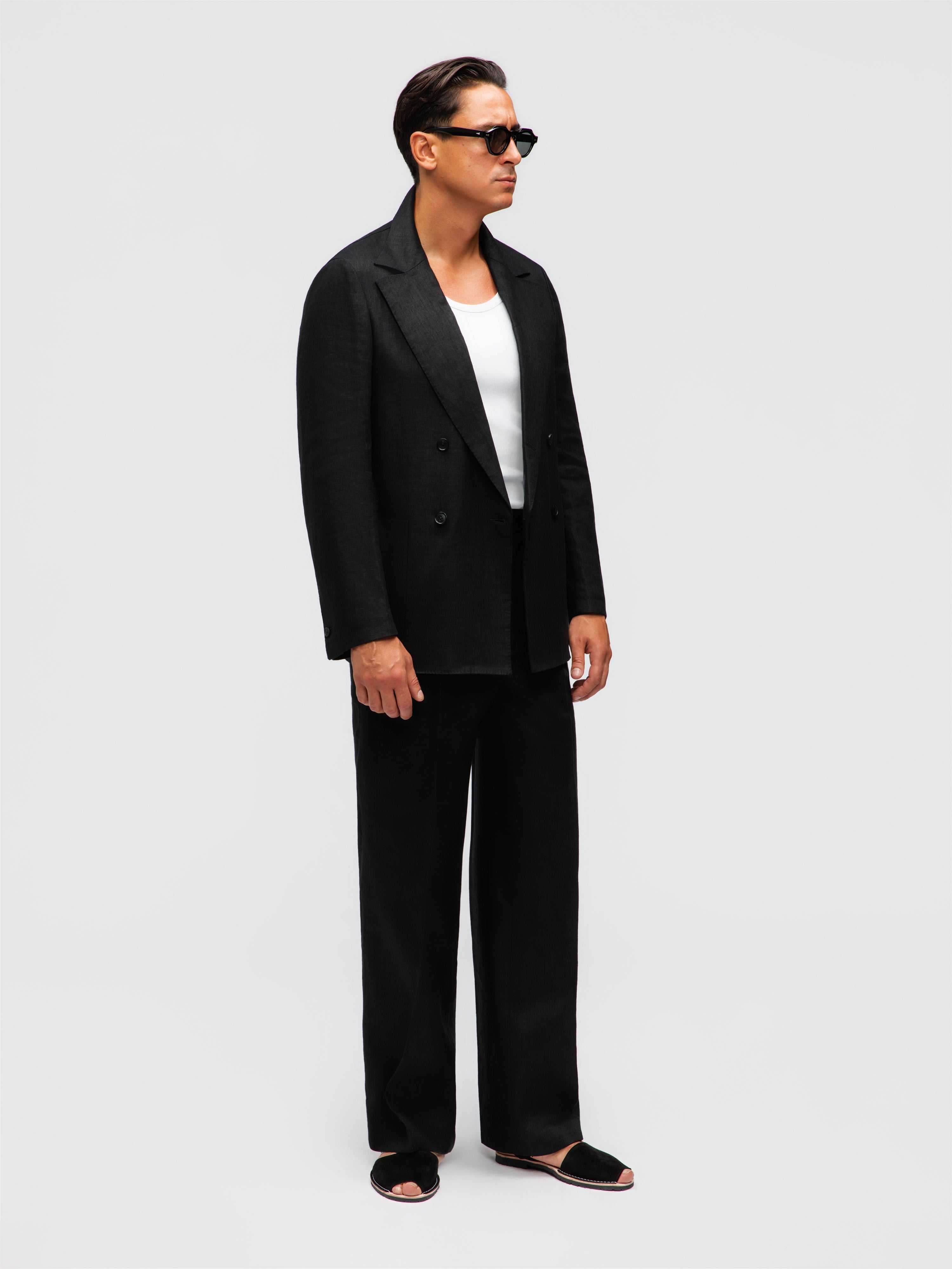 Black Linen Suit (Casual Fit)